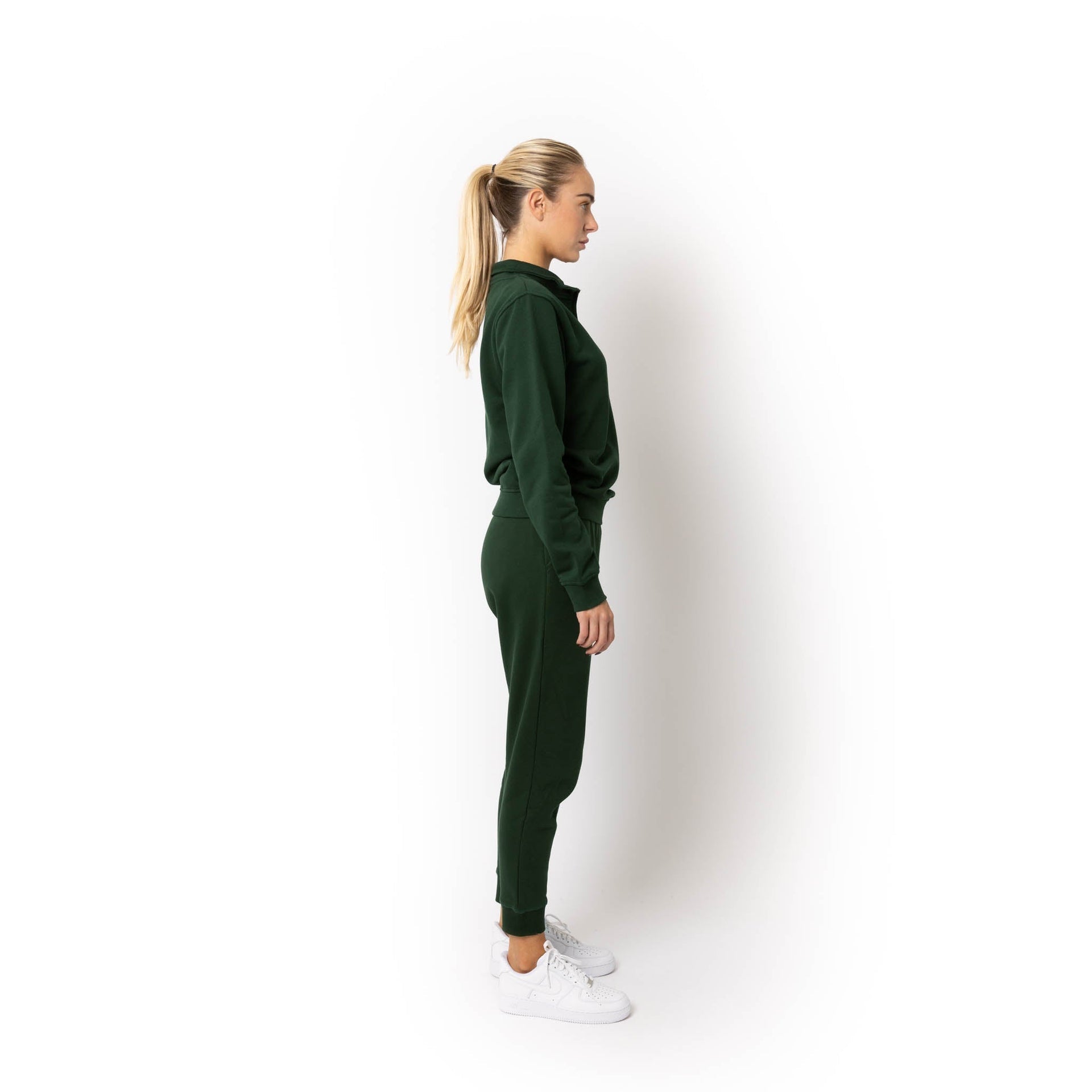 HERO-4020 Unisex Quarter Zip Sweatshirt - Forest Green 4020 Adult Forest Green HERO Quarter Zip Tops Unisex