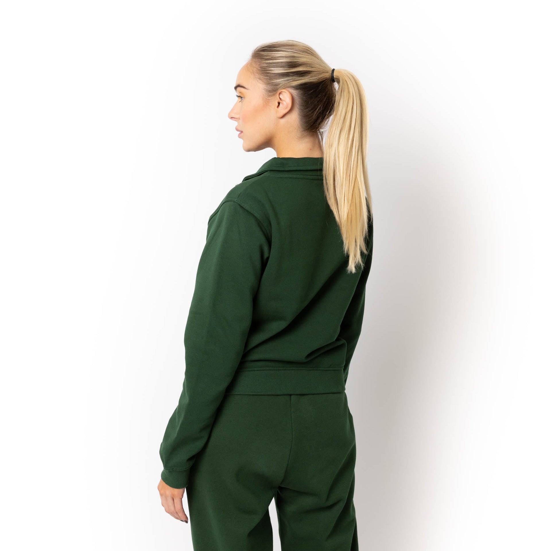 HERO-4020 Unisex Quarter Zip Sweatshirt - Forest Green 4020 Adult Forest Green HERO Quarter Zip Tops Unisex