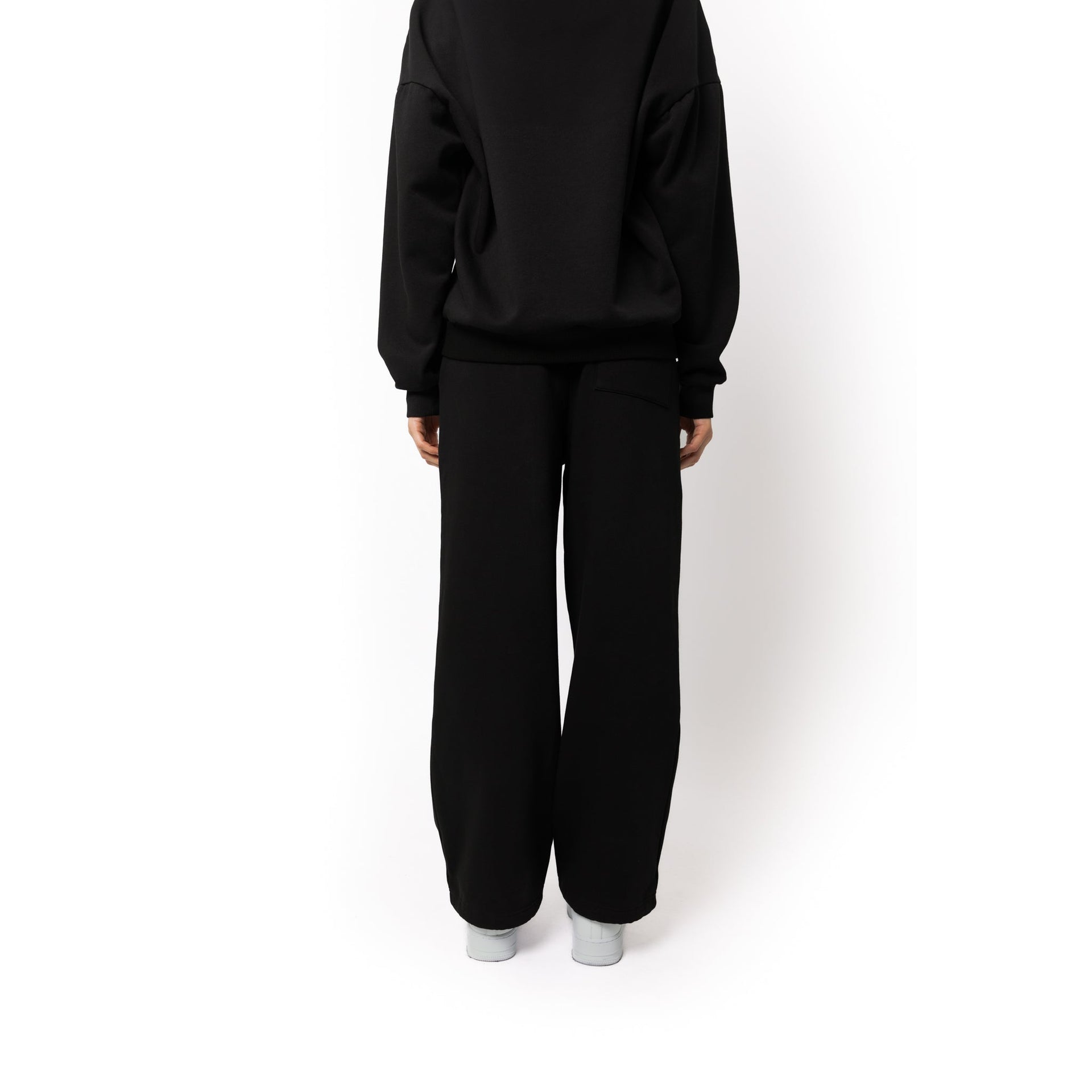 HERO-5220 Unisex Wide Leg Sweatpants - Black 5220 Adult Black Bottoms HERO