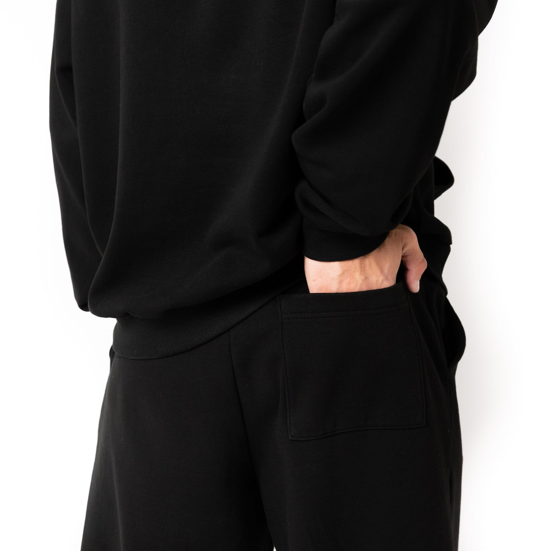 HERO-5220 Unisex Wide Leg Sweatpants - Black 5220 Adult Black Bottoms HERO