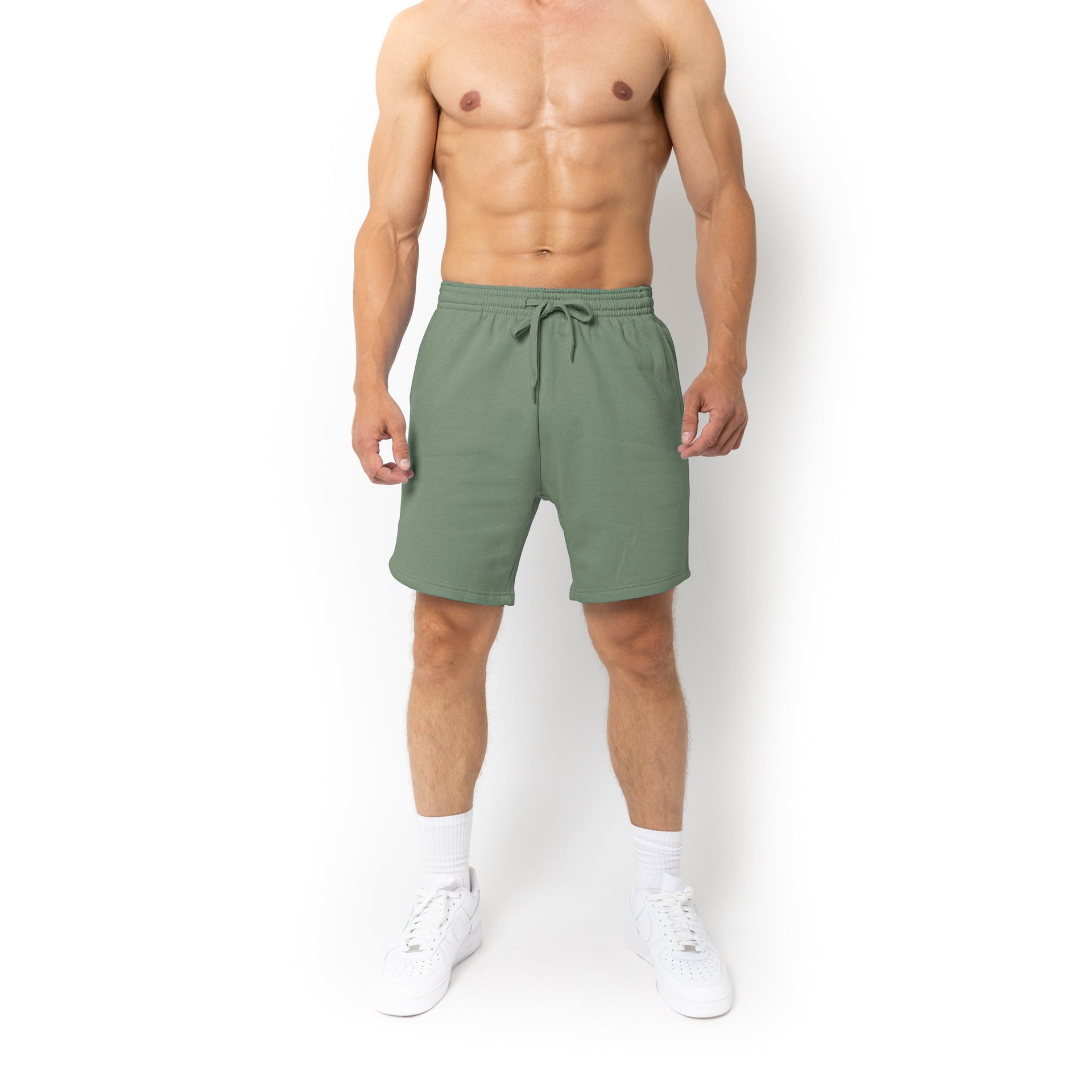 HERO-6020 7" Sweatshorts - Dusty Green 6020 Adult Bottoms HERO