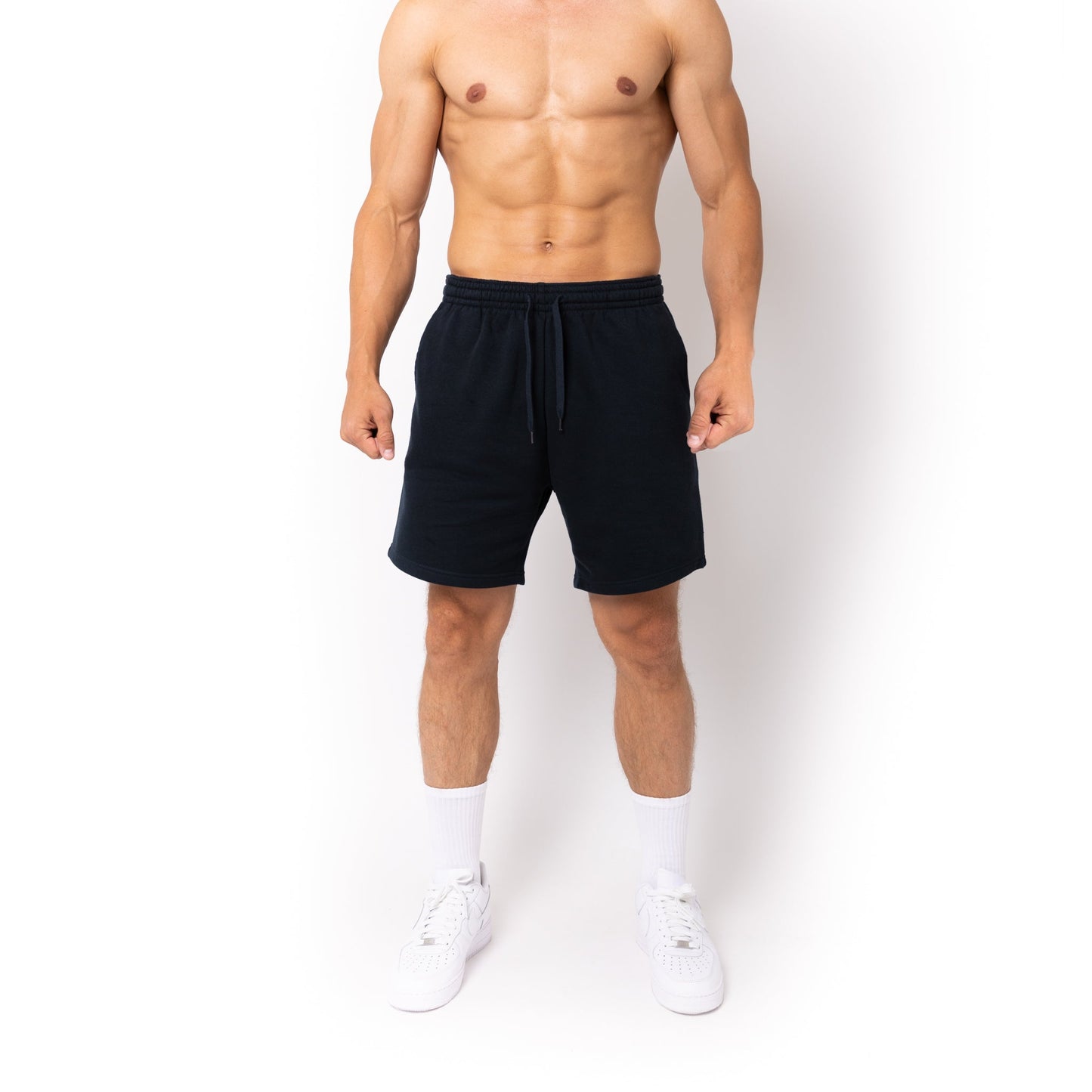 HERO-6020 7" Sweatshorts - Navy Blue 2XL 6020 Adult Bottoms HERO L M S XL XS