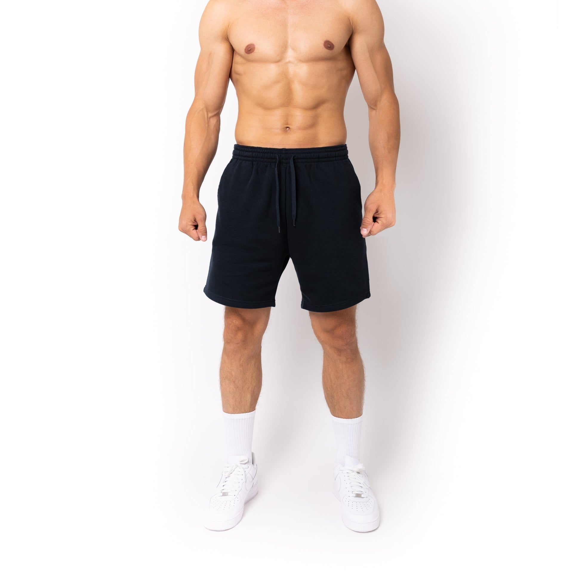 HERO-6020 7" Sweatshorts - Navy Blue 6020 Adult Bottoms HERO