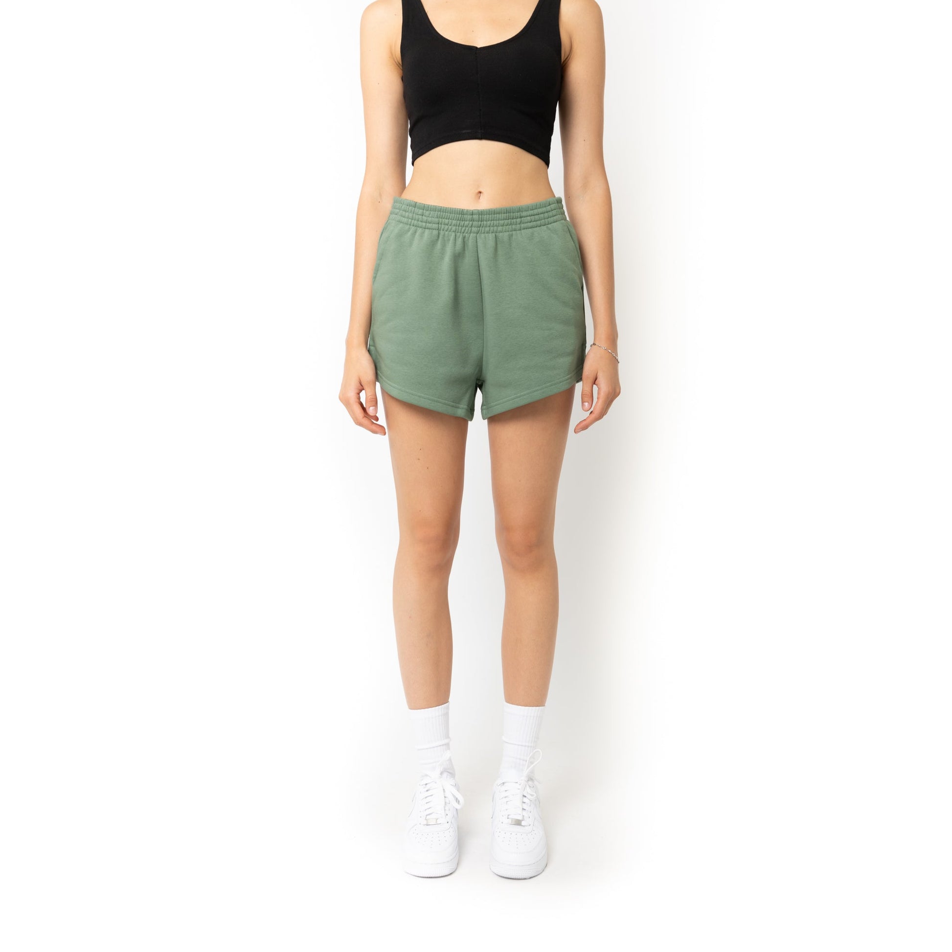 HERO-7020 3" Sweatshorts - Dusty Green 2XL 7020 Adult Bottoms HERO L M S Unisex XL XS