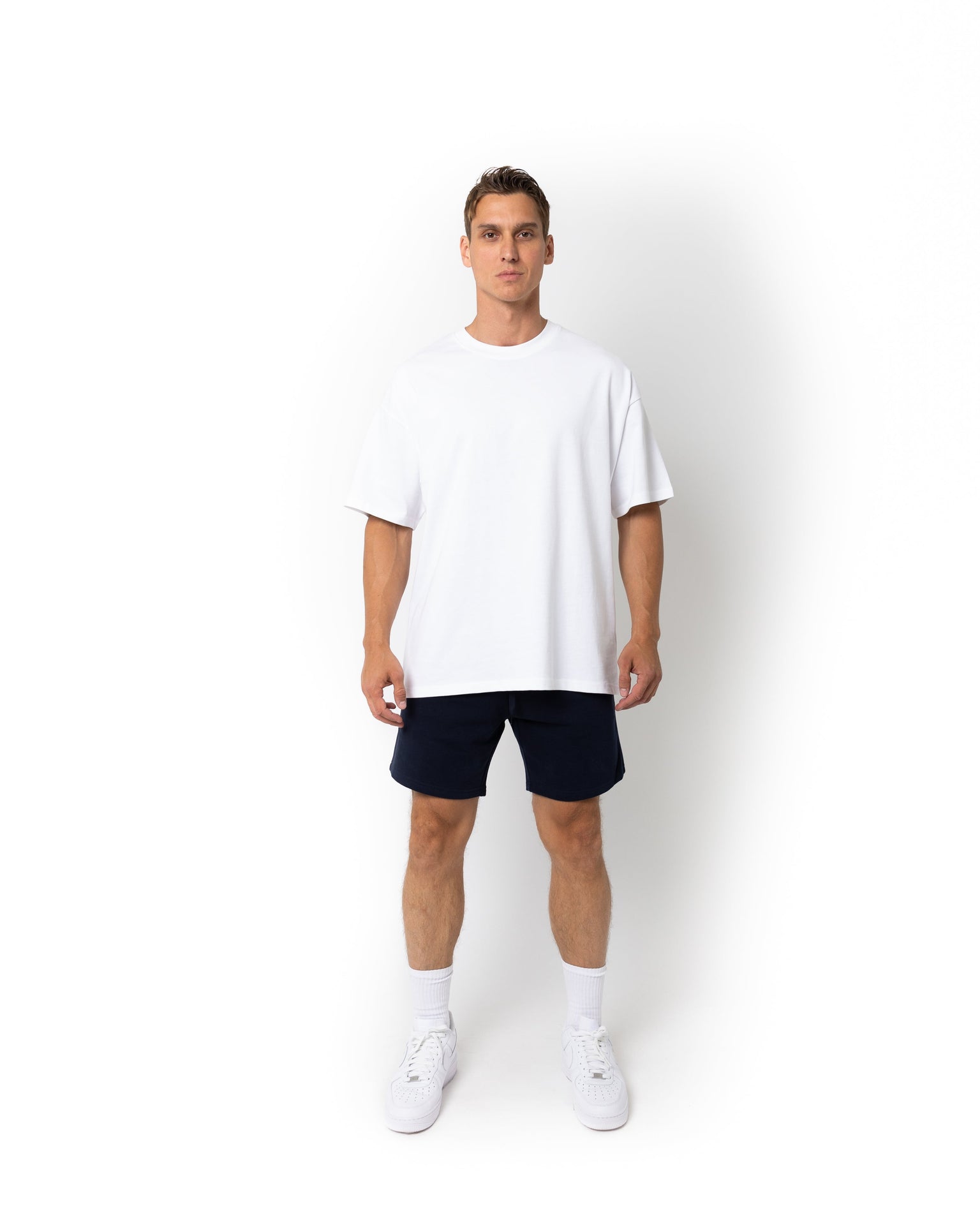 HERO-6020 7" Sweatshorts - Navy Blue 6020 Adult Bottoms HERO