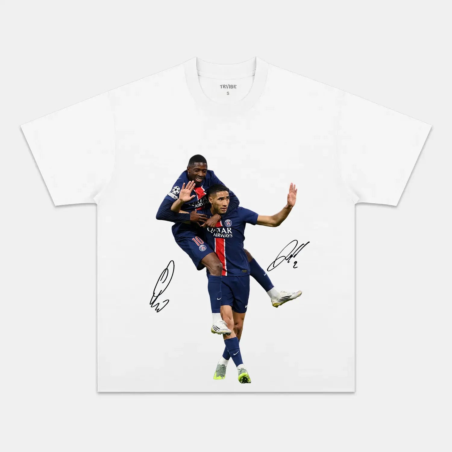 OUSMANE DEMBÉLÉ & ACHRAF HAKIMI VINTAGE CLOTHES SOCCER SPORT