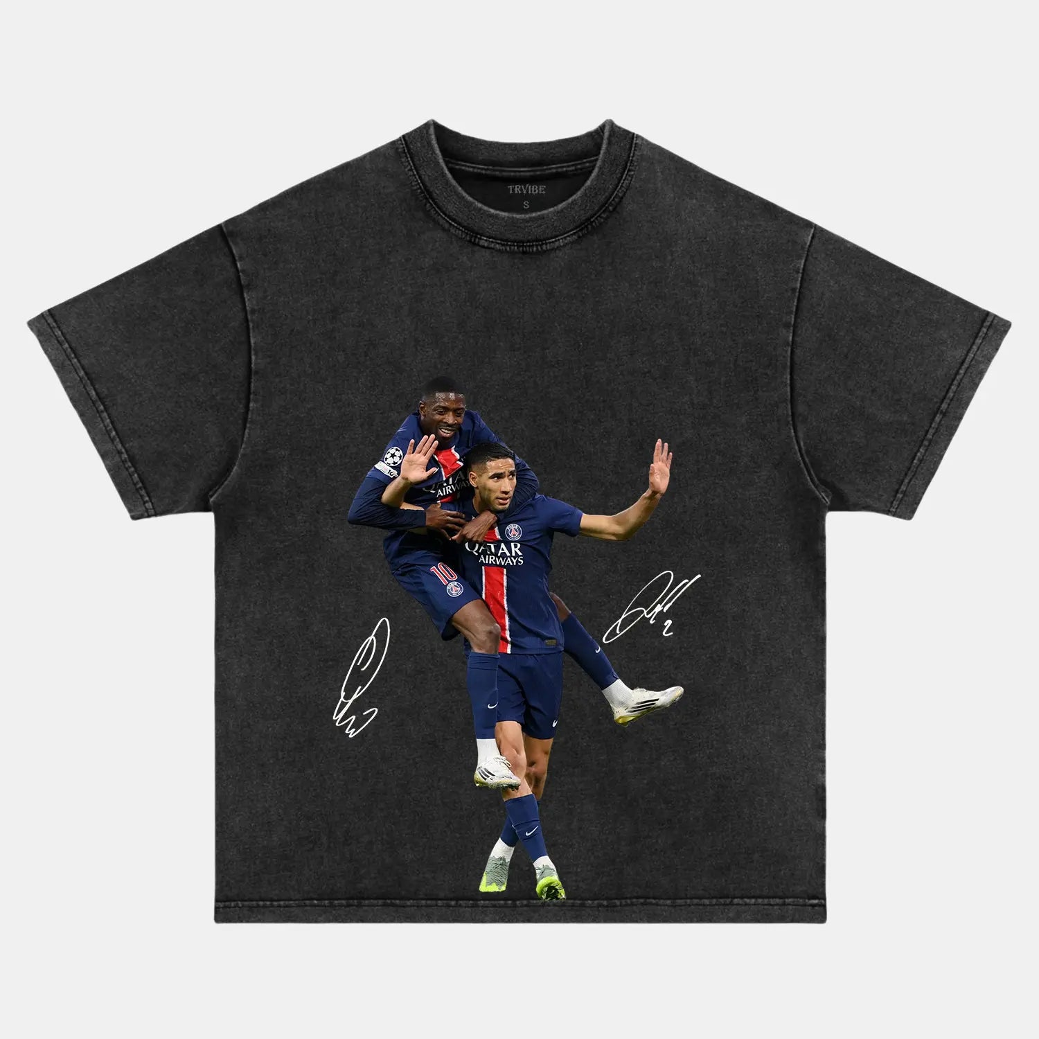 OUSMANE DEMBÉLÉ & ACHRAF HAKIMI VINTAGE CLOTHES PEPPER TEE SOCCER SPORT