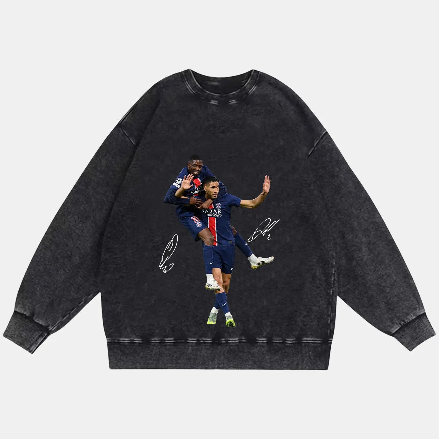OUSMANE DEMBÉLÉ & ACHRAF HAKIMI VINTAGE CLOTHES PEPPER SWEATSHIRT SOCCER SPORT