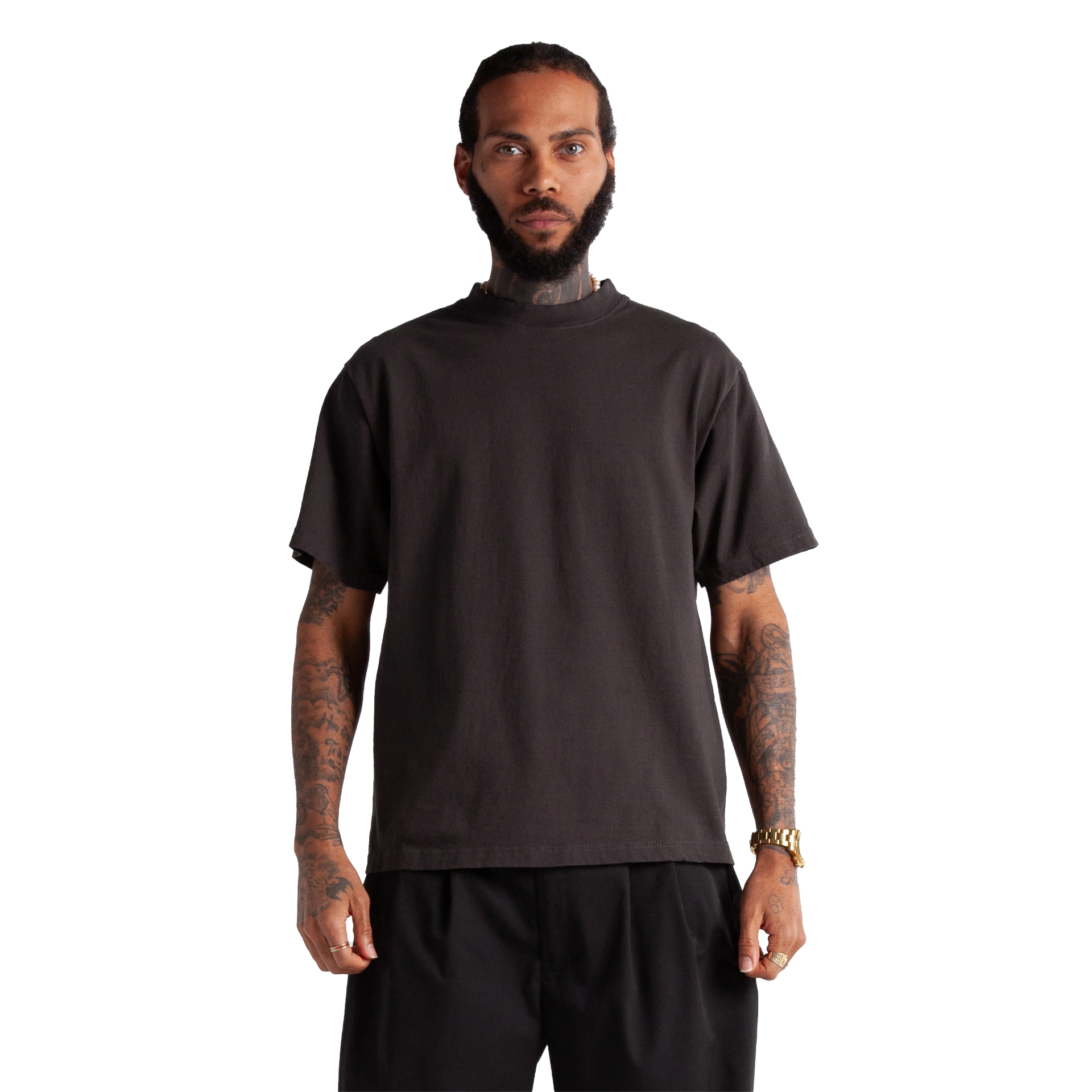 Max Heavyweight Cropped Tee Off Black BOXY COTTON Crop Heavyweight MEN NEW ARRIVALS newarrivals Shaka Wear