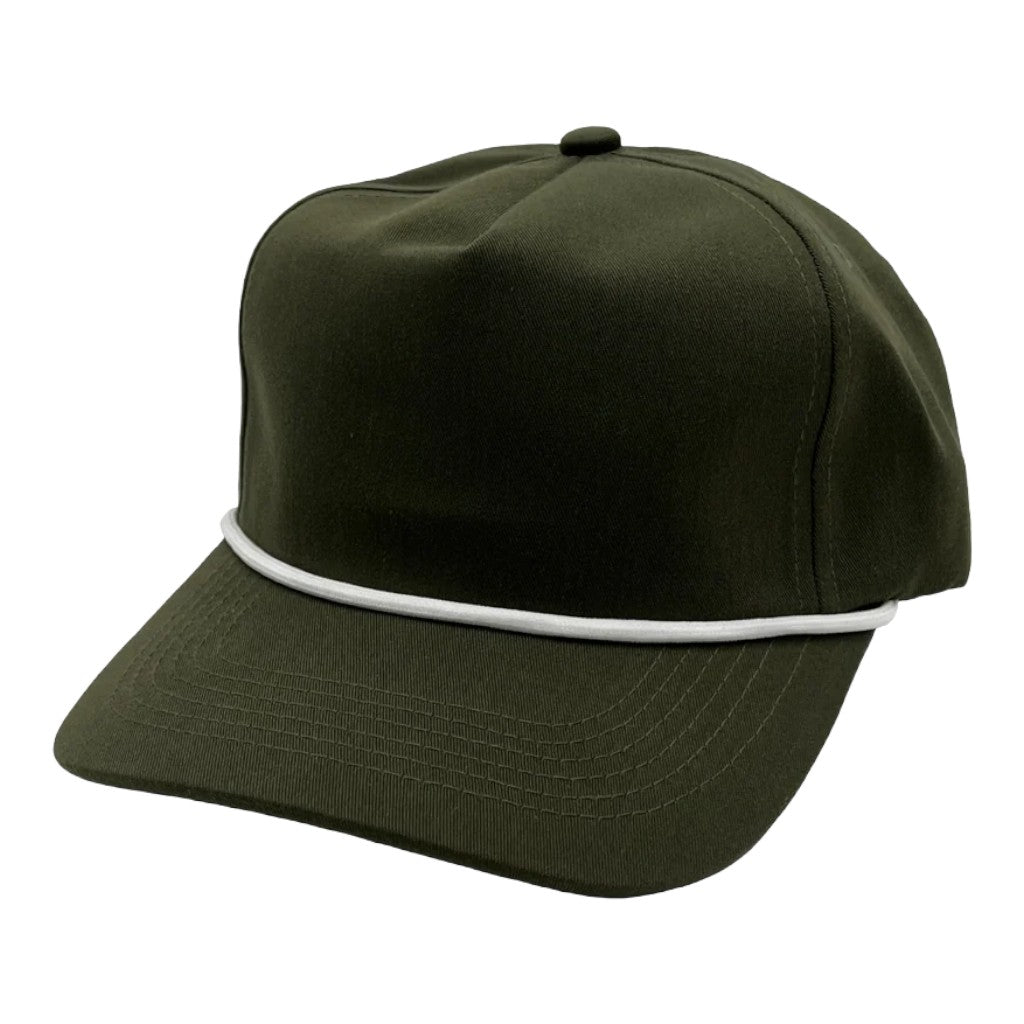 NISSI CAPS GNV-228GF, Golf Cap, Olive With White String