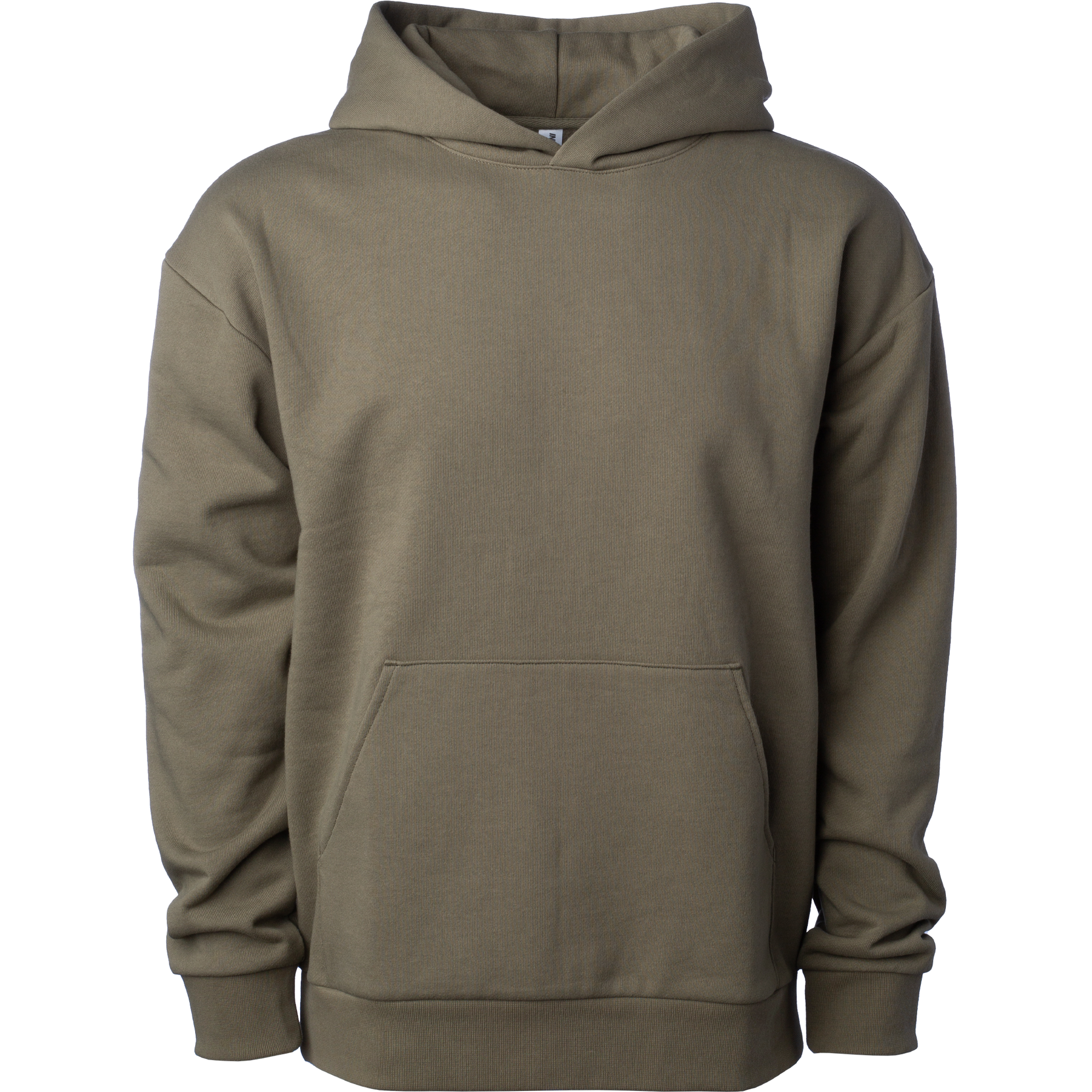 IND280SL - Avenue 280gm Midweight Pullover Hood Olive AVENUE BOXY COTTON / POLYESTER DROP SHOULDER essentials IND280SL INDEPENDENT MEN MIDWEIGHT NO LACE PULLOVERS shsdchildproduct tearaway