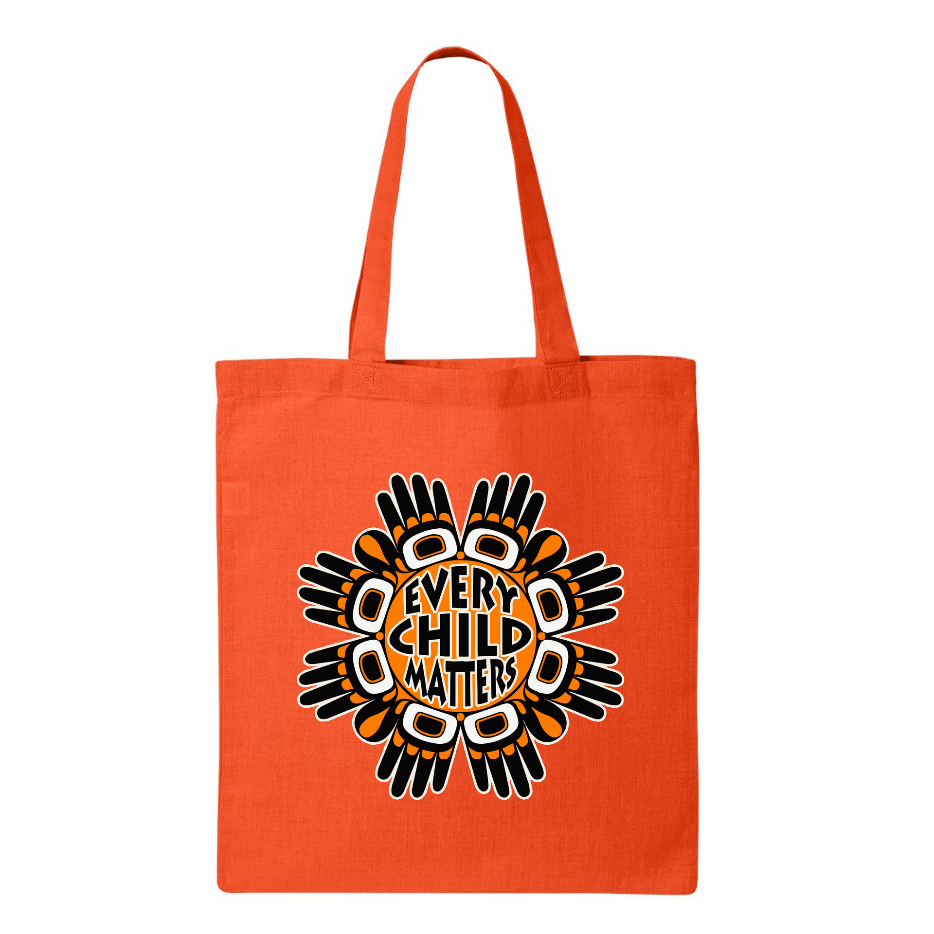 Every Child Matters Tote Bag – Circular Hands Design Cotton Tote Bag Child Advocacy Bag Circular Hands Design Cotton Tote Bag Eco-Friendly Tote Every Child Matters Tote Bag