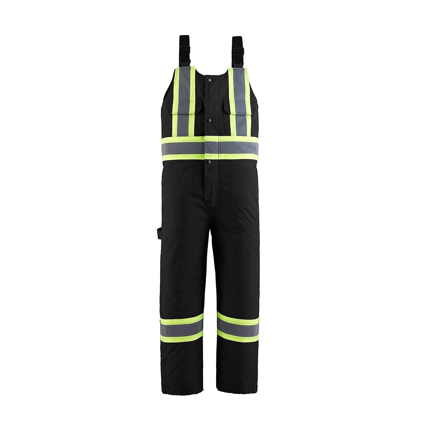 P01255 - Cabover - Hi-Vis Insulated Overall Black 1255 adult coverall CX2 Hi-Vis hi vis high vis hivis pant mens