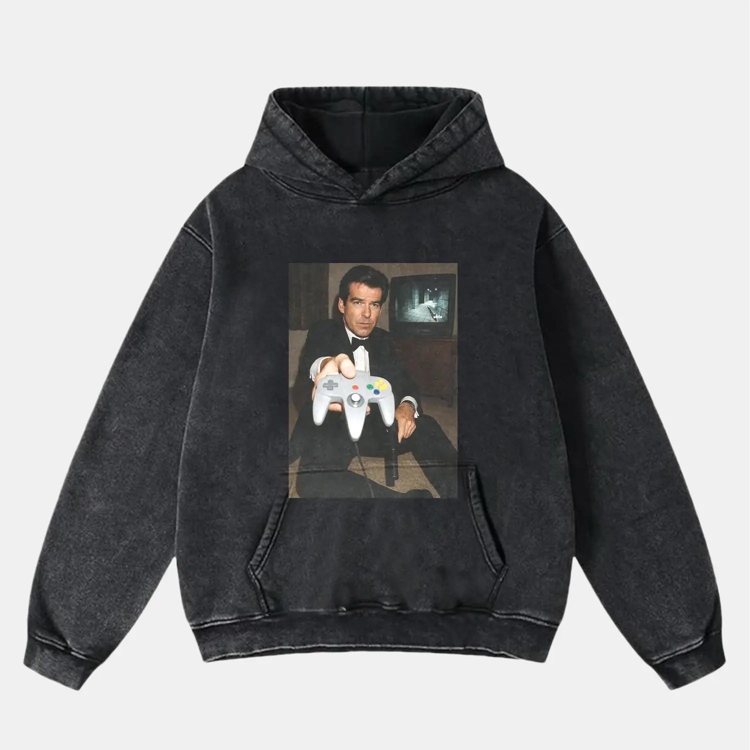 PIERCE BROSNAN VINTAGE CLOTHES PEPPER HOODIE FUNNY HUMOR