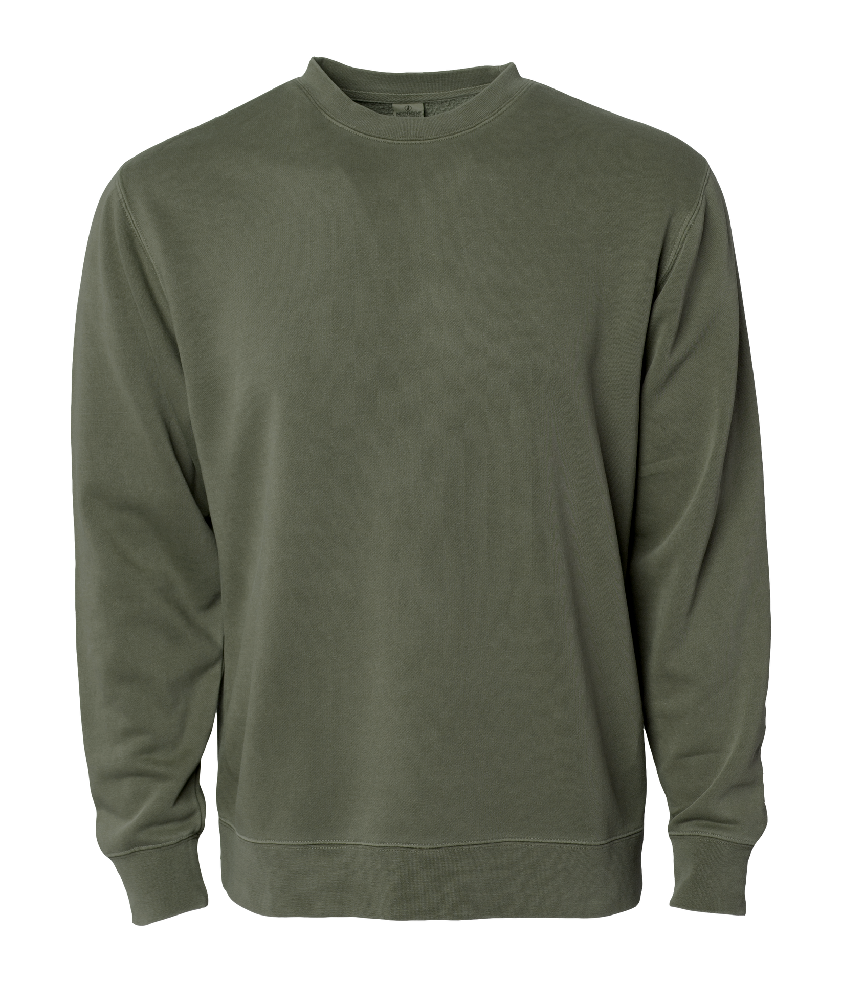 PRM3500 - Unisex Midweight Pigment Dyed Crew Neck Pigment Army COTTON / POLYESTER INDEPENDENT MIDWEIGHT Pigment Dye PIGMENT DYES REGULAR shsdparentproduct unisex