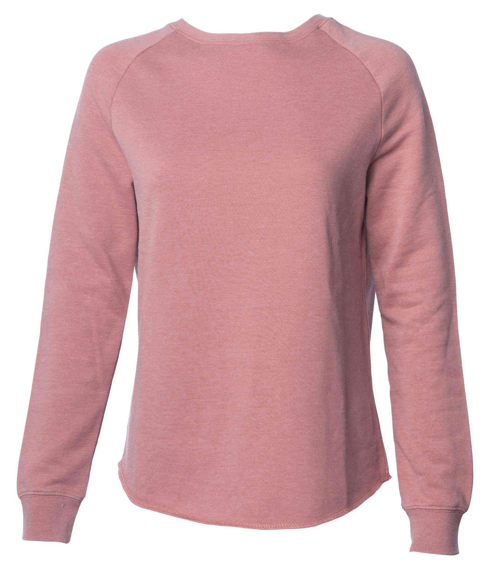 PRM2000 - Women's California Wave Wash Crew Dusty Rose BASIC FLEECE CALI WAVE WASH COTTON / POLYESTER crew neck CREWS INDEPENDENT PREMIUM PRM20 PRM2000 WOMEN