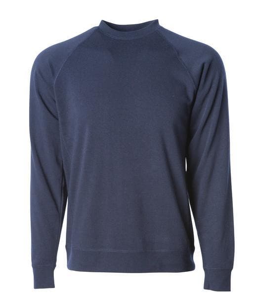 PRM30SBC - Unisex Special Blend Raglan Crew Classic Navy BASIC FLEECE COTTON / POLYESTER crew neck CREWS FITTED fleece INDEPENDENT PREMIUM PRM PRM30 pullover RAGLAN SPECIAL BLEND sweatshirt tearaway UNISEX