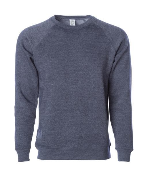 PRM30SBC - Unisex Special Blend Raglan Crew Midnight Heather BASIC FLEECE COTTON / POLYESTER crew neck CREWS FITTED fleece INDEPENDENT PREMIUM PRM PRM30 pullover RAGLAN SPECIAL BLEND sweatshirt tearaway UNISEX