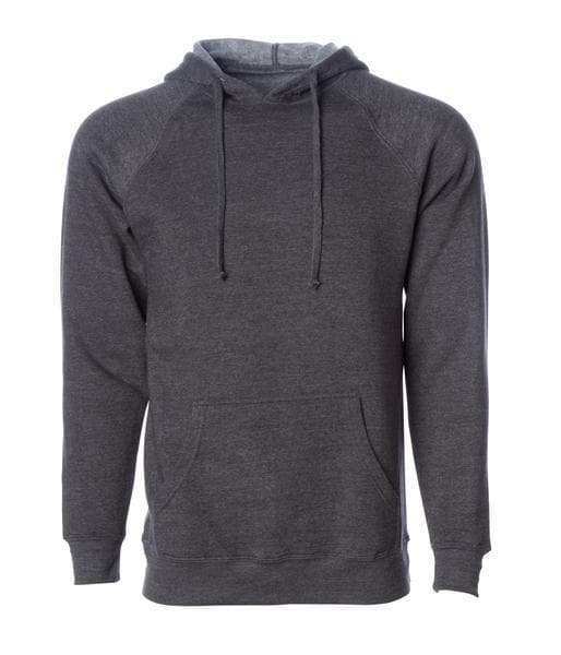 PRM33SBP - Special Blend Raglan Hooded Pullover Carbon Charcoal Heather BASIC FLEECE COTTON / POLYESTER FITTED hoodie INDEPENDENT PREMIUM PRM33 PULLOVERS shsdparentproduct SPECIAL BLEND tearaway UNISEX