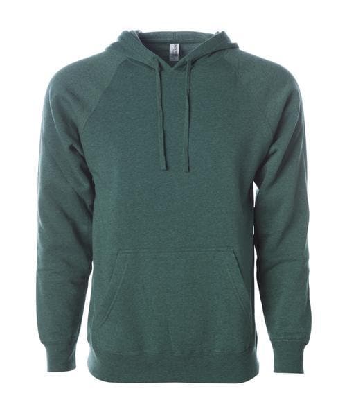 PRM33SBP - Special Blend Raglan Hooded Pullover Moss Heather BASIC FLEECE COTTON / POLYESTER FITTED hoodie INDEPENDENT PREMIUM PRM33 PULLOVERS shsdparentproduct SPECIAL BLEND tearaway UNISEX