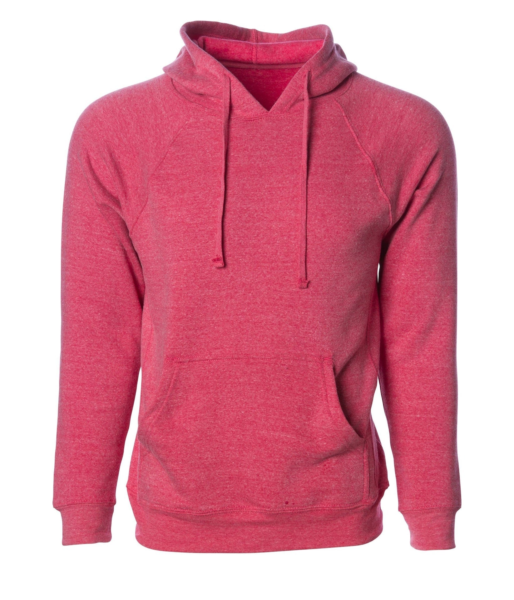 PRM33SBP - Special Blend Raglan Hooded Pullover Pomegranate Heather BASIC FLEECE COTTON / POLYESTER FITTED hoodie INDEPENDENT PREMIUM PRM33 PULLOVERS shsdparentproduct SPECIAL BLEND tearaway UNISEX
