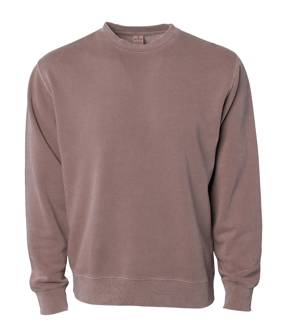PRM3500 - Unisex Midweight Pigment Dyed Crew Neck Pigment Clay COTTON / POLYESTER INDEPENDENT MIDWEIGHT Pigment Dye PIGMENT DYES REGULAR shsdparentproduct unisex