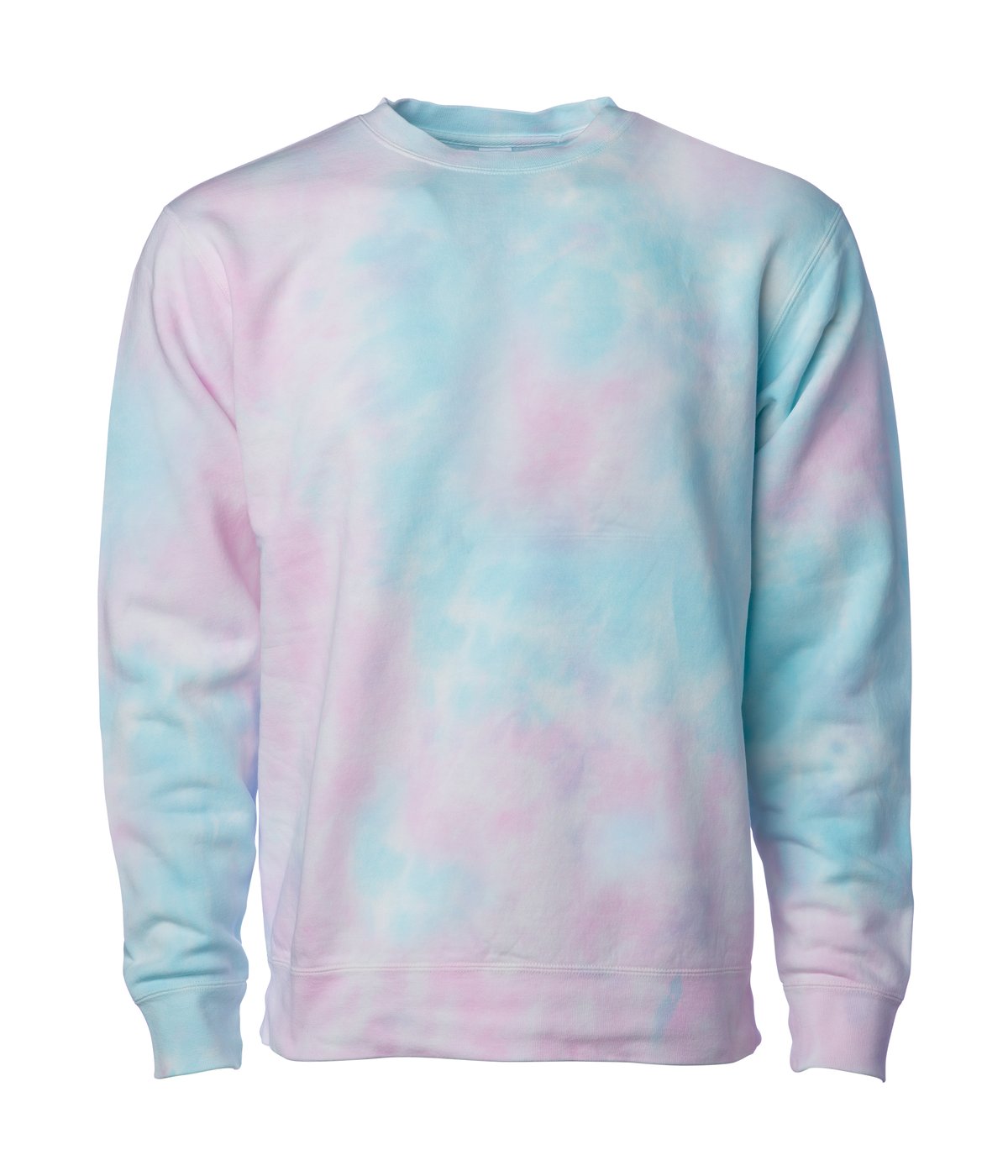 PRM3500TD - Unisex Midweight Tie Dye Crew Tie Dye Cotton Candy BASIC FLEECE COTTON / POLYESTER CREWS GARMENT DYES INDEPENDENT mens MIDWEIGHT PREMIUM pullover REGULAR TIE DIE Tie Dye UNISEX