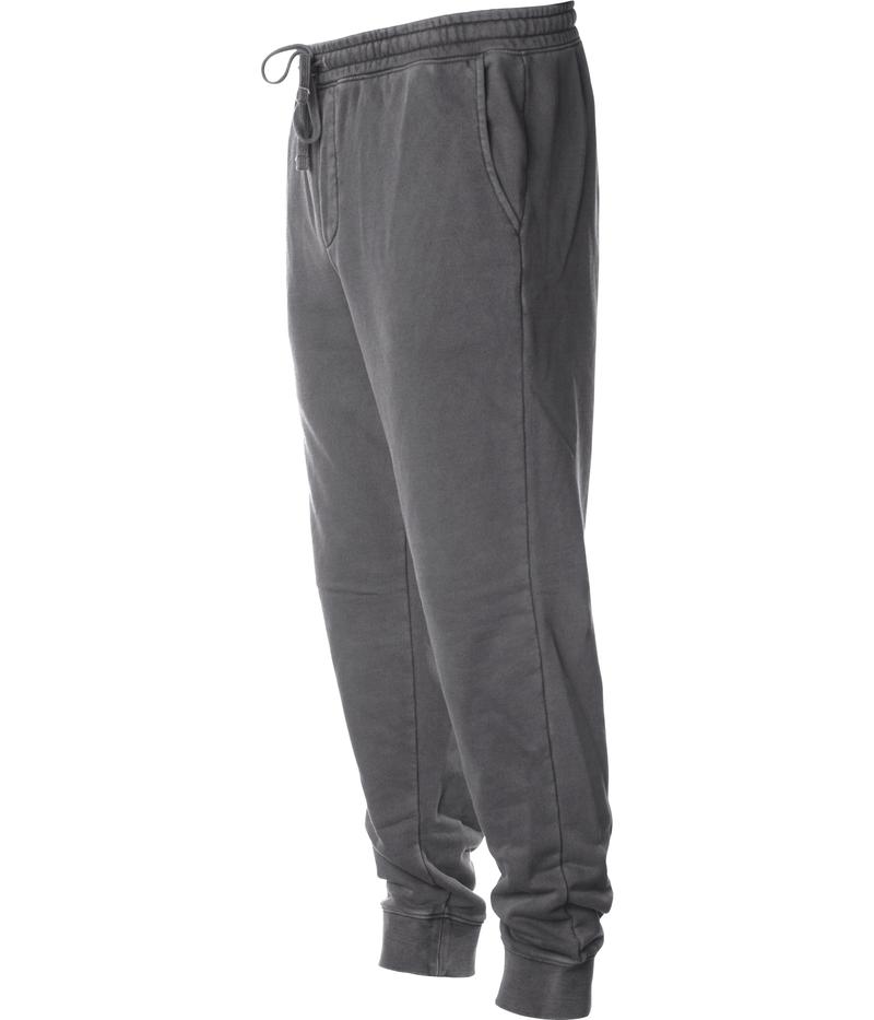 PRM50PTPD - Men's Pigment Dyed Fleece Pant Pigment Black BOTTOMS Casual Wear COTTON / POLYESTER DYE INDEPENDENT jogger MEN mens pant PANTS PIGMENT Pigment Dye PIGMENT DYES PREMIUM PRM PRM50 REGULAR Sweat