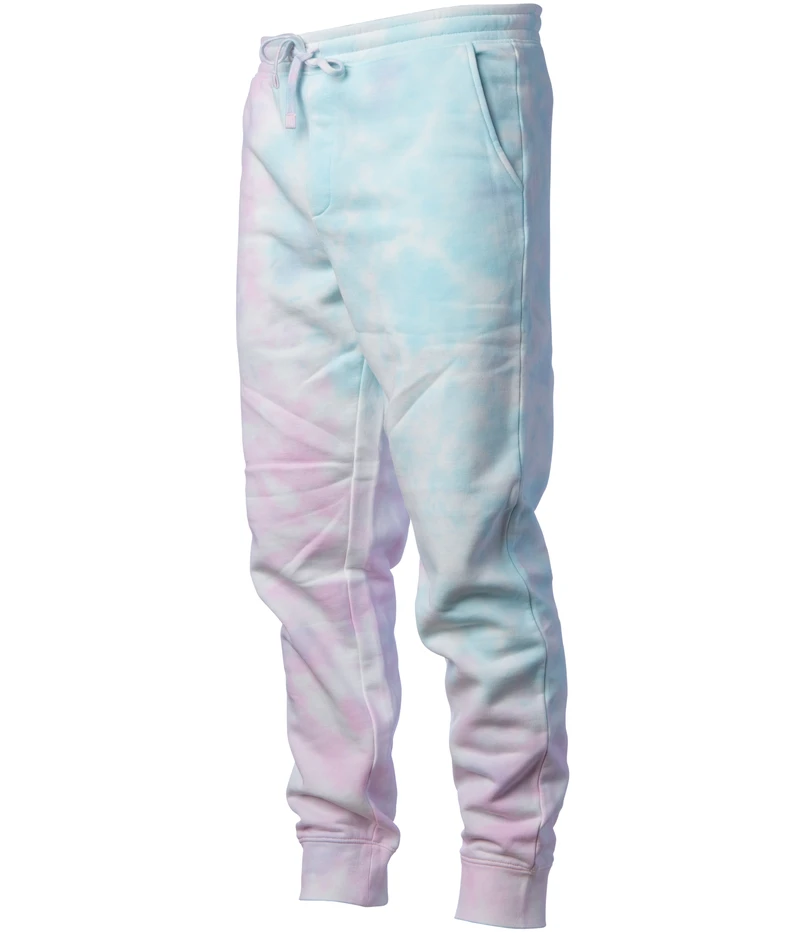 PRM50PTTD - Men's Tie Die Fleece Pant Tie Dye Cotton Candy BOTTOMS COTTON / POLYESTER GARMENT DYES INDEPENDENT MEN mens pant PANTS PREMIUM PRM PRM50 REGULAR Sweat Tie Dye