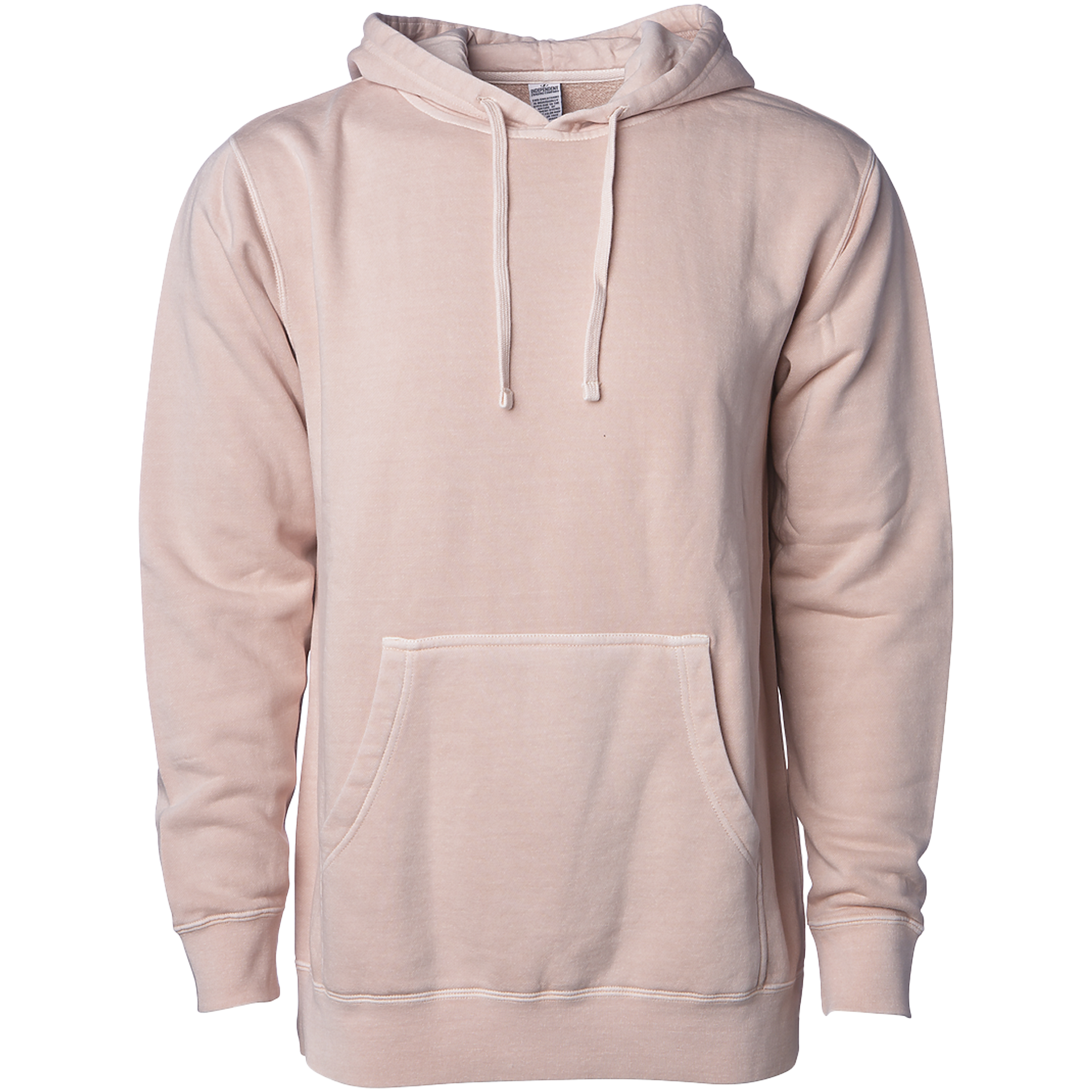 PRM4500 - Unisex Midweight Pigment Dyed Hooded Pullover Pigment Dusty Pink COTTON / POLYESTER INDEPENDENT MIDWEIGHT Pigment Dye REGULAR shsdparentproduct UNISEX