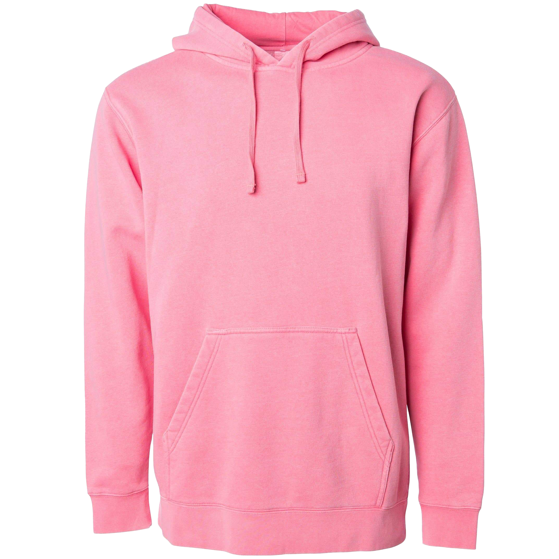 PRM4500 - Unisex Midweight Pigment Dyed Hooded Pullovers Pigment Pink COTTON / POLYESTER INDEPENDENT MIDWEIGHT Pigment Dye REGULAR shsdchildproduct UNISEX