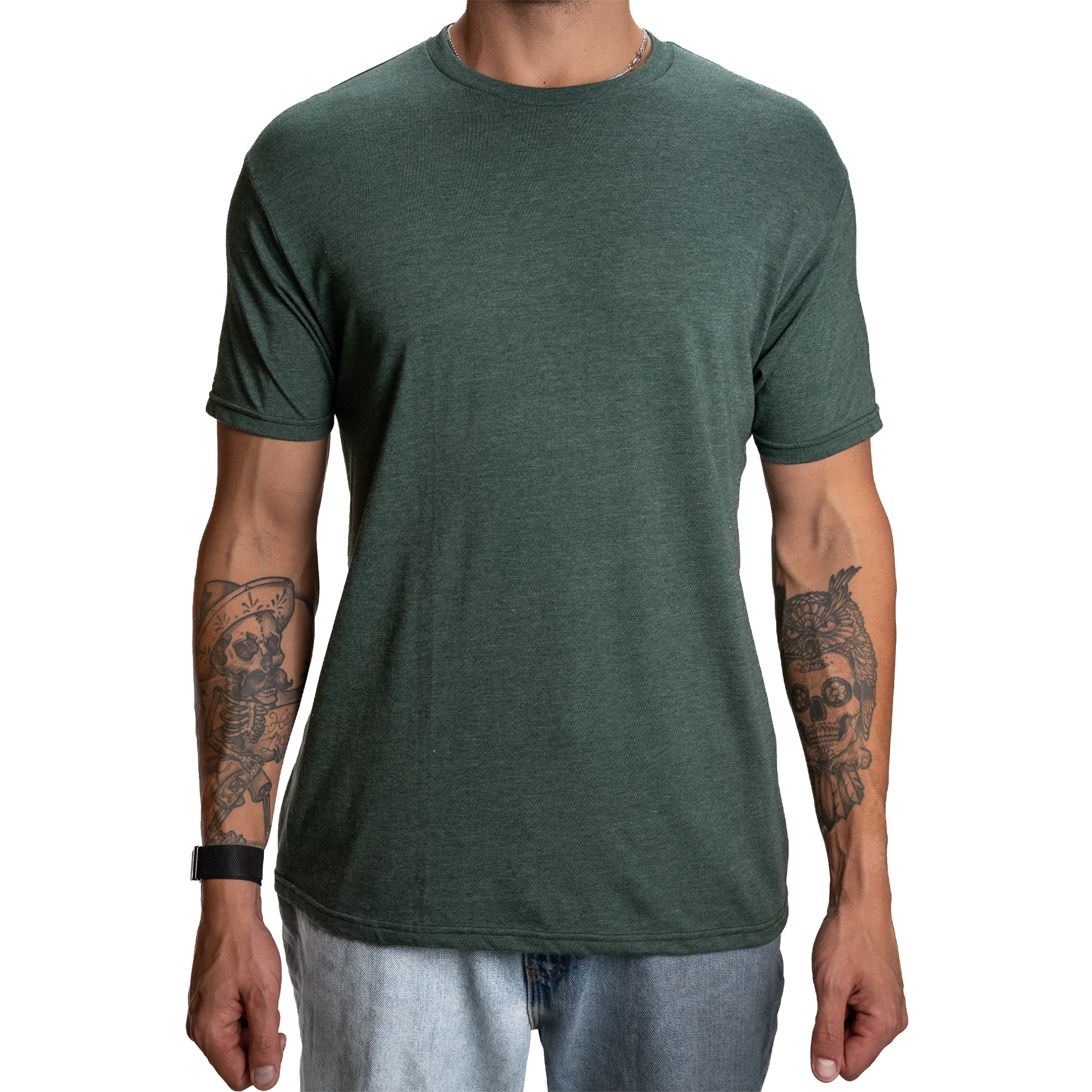 47146 - Men's London Tee's Pine Heather COTTON / POLYESTER FITTED Lightweight MEN OPTIMA REGULAR shsdchildproduct tearaway