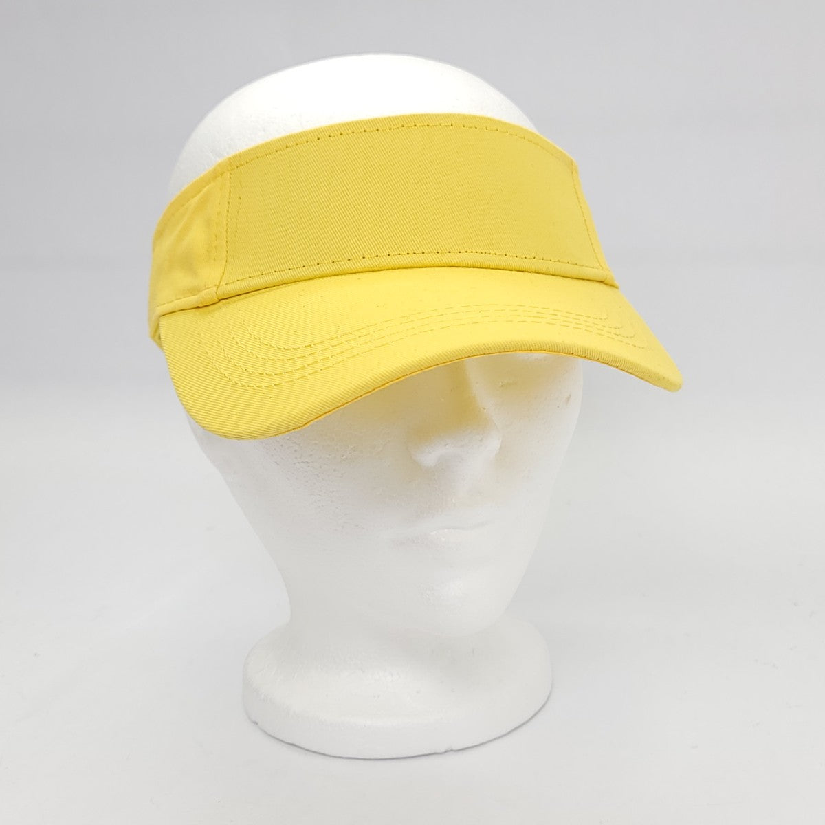 Plain Visor Cap - Various Colours, Adjustable OSFA Yellow Plain Cap