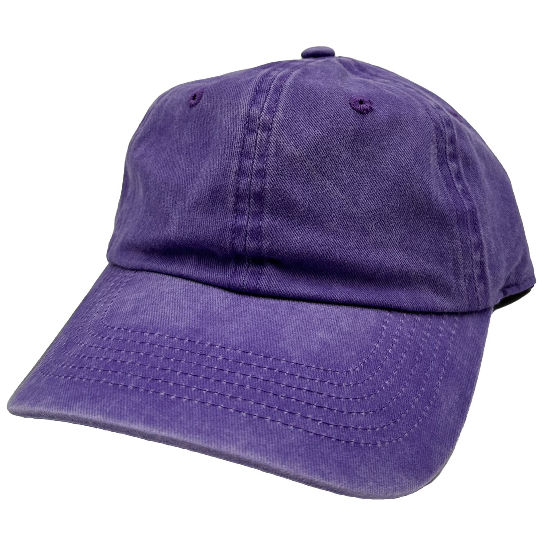 GNV-1003 - Pigment Dye Cap Purple One Size 6 PANELS 6 PANELS - UNSTRUCTURED ADJUSTABLE BUCKLE BUCKLE STRAP COTTON CURVE essentials GNV-1003 low profile nissi caps Pigment Dye UNISEX UNSTRUCTURED