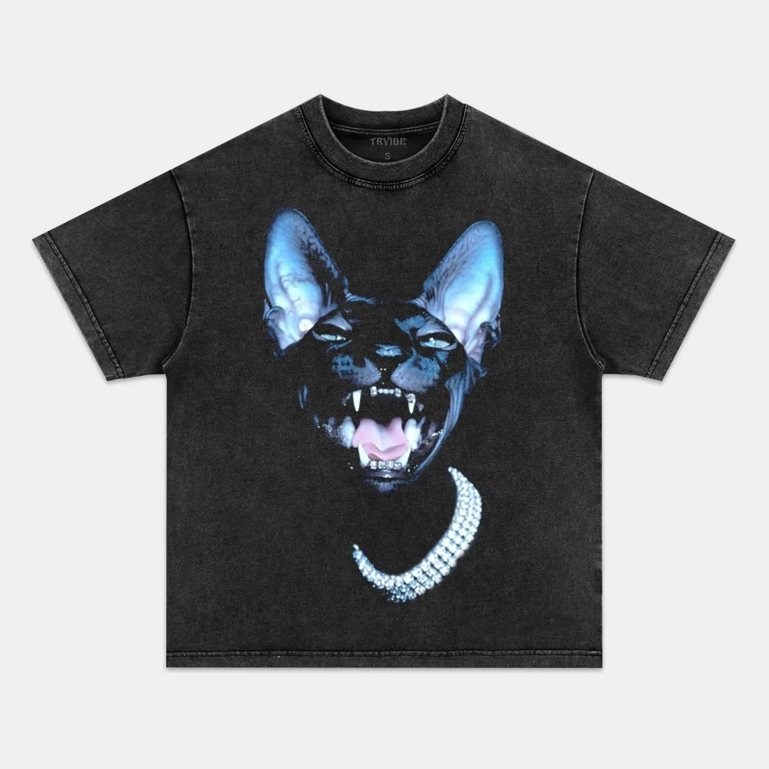 RETRO STREET STYLE & CAT TEE FUNNY HUMOR