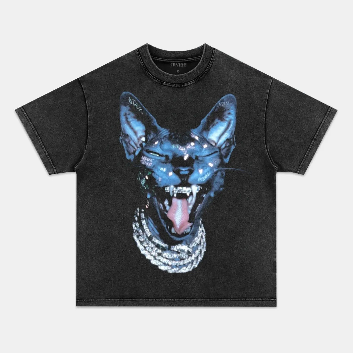 RETRO STREET STYLE & CAT V2 TEE FUNNY HUMOR