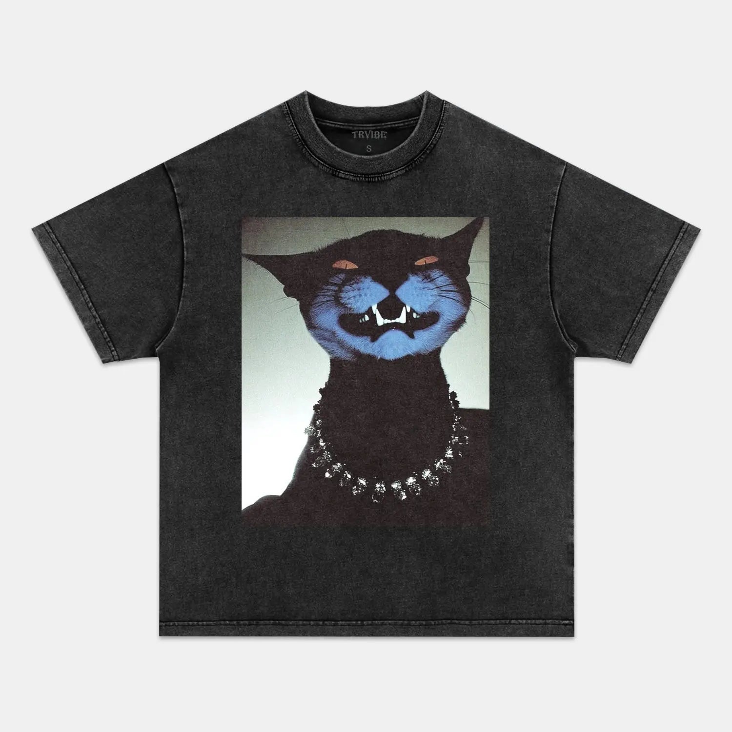 RETRO STREET STYLE & CAT V5 TEE FUNNY HUMOR
