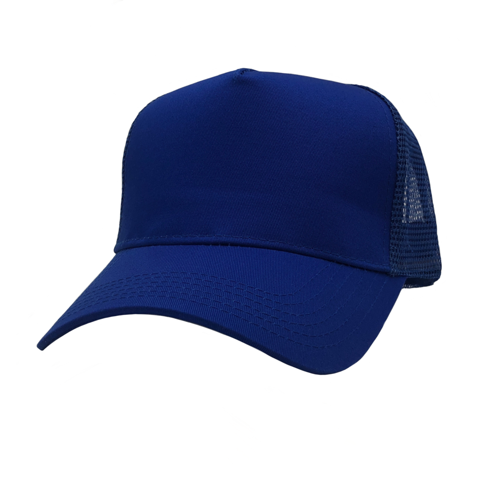 GN-1051-5PM - Pro Style Trucker Mesh Cap Royal One Size 1051 1051-5PM 5 PANELS casquette COTTON / POLYESTER CURVE hat hats headwear HIGH PROFILE mens MESH NISSI nissi caps SNAPBACK STRUCTURED Trucker Hat TRUCKER MESH UNISEX