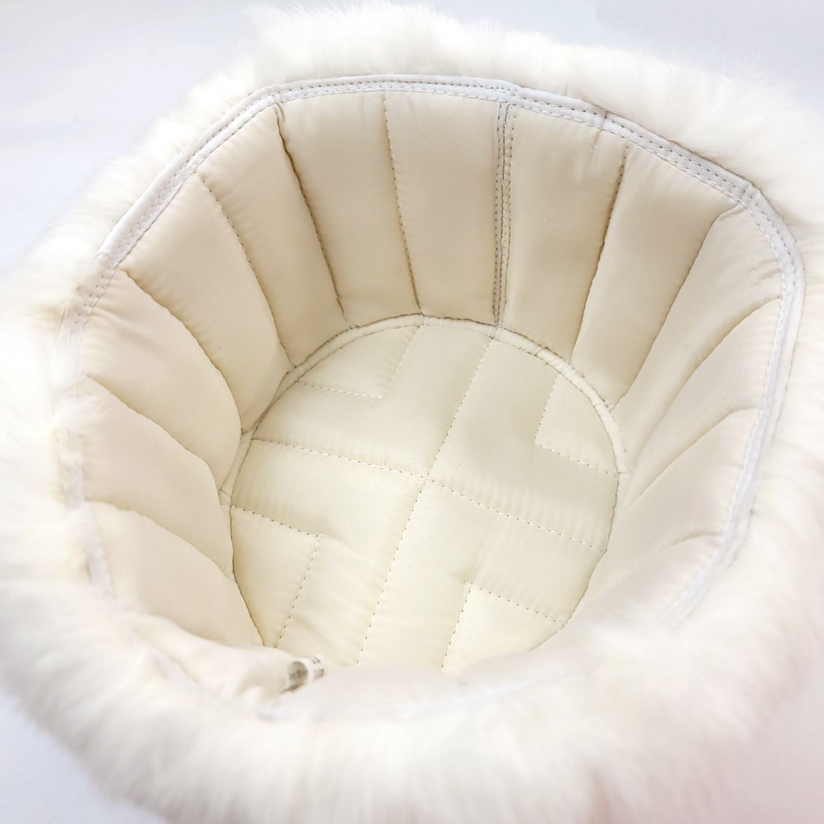 Rabbit Fur Trapper Hat with Puffer Lining- Multi-Coloured