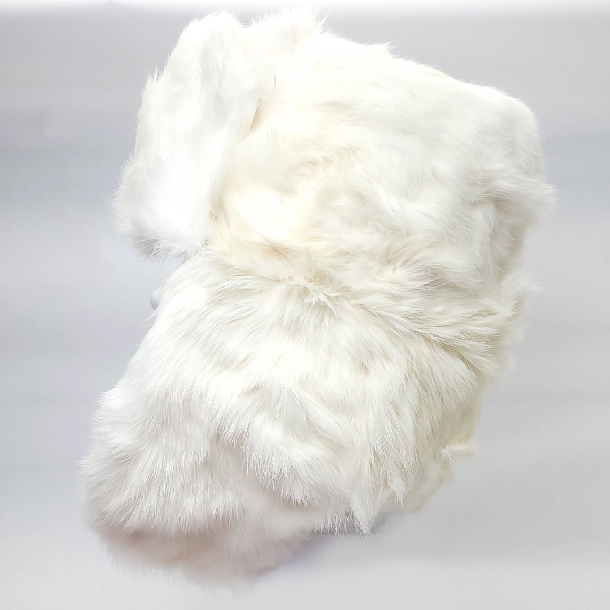 Rabbit Fur Trapper Hat with Puffer Lining- Multi-Coloured