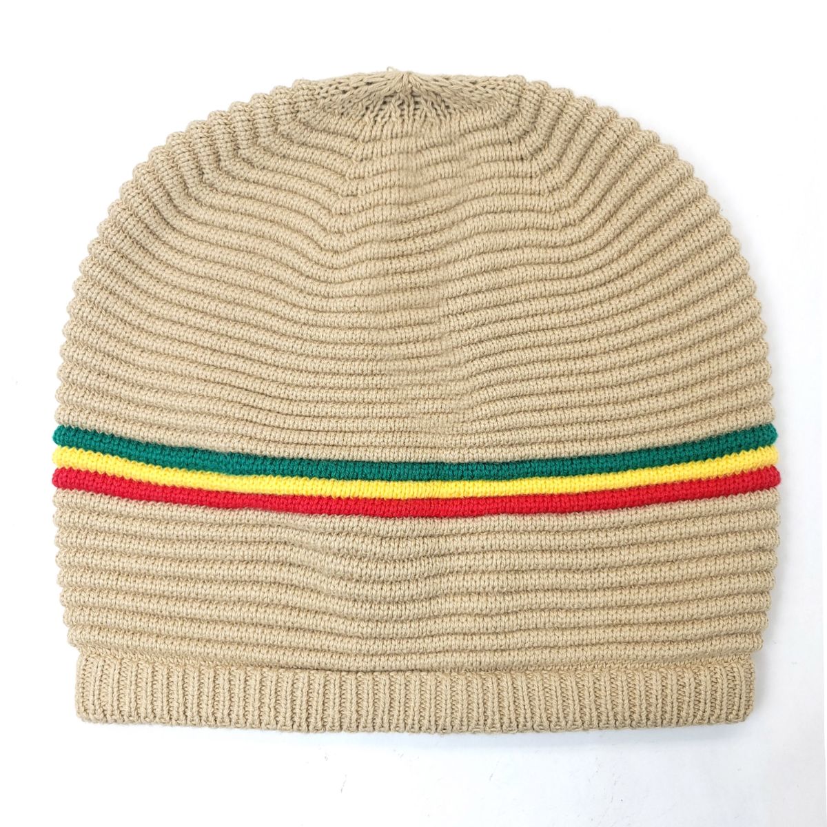 RASTA Knitted Beanie- R0001GYR, Cotton, OSFA Khaki OSFA