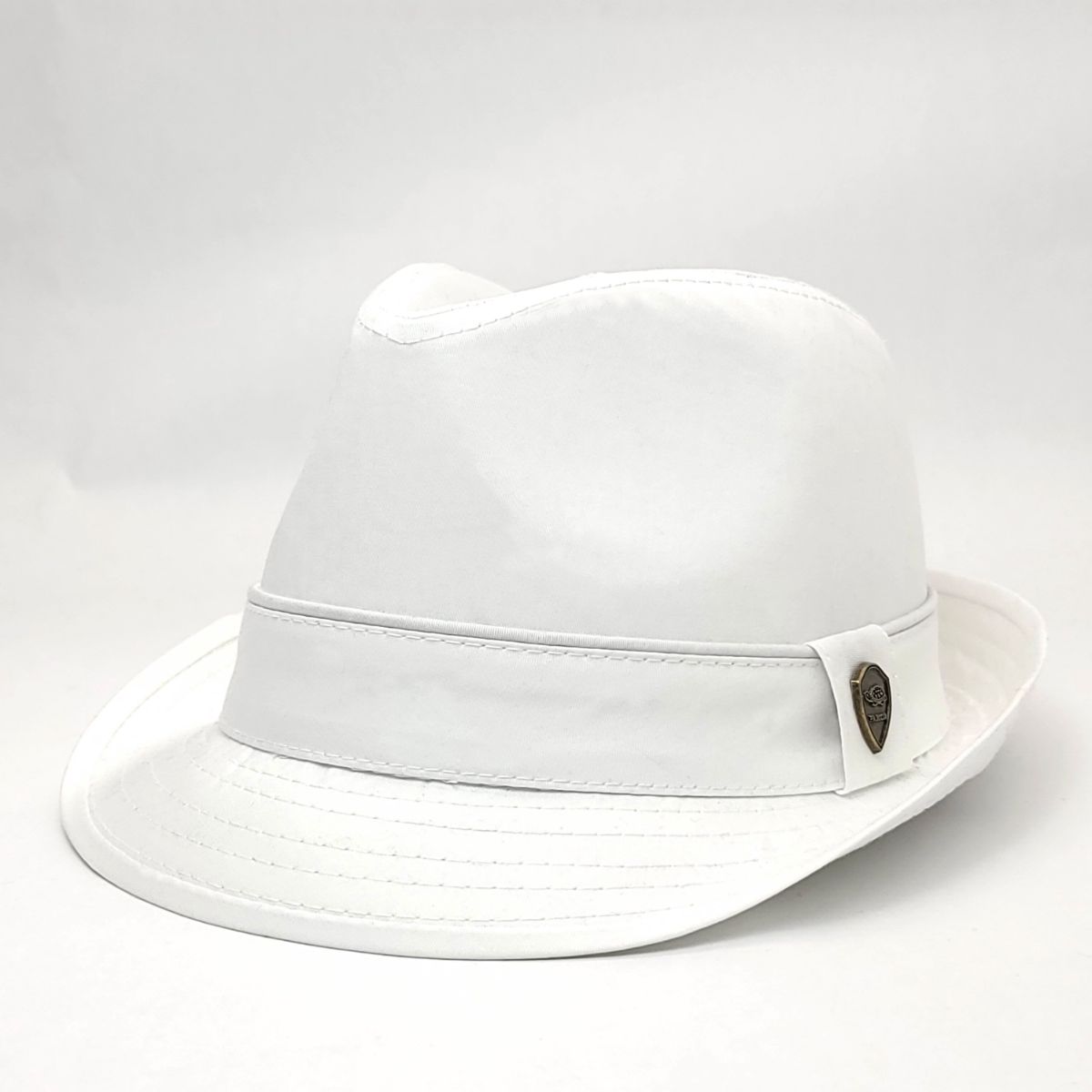 Youth - Fedora Hat - ZPMT110, 100% Cotton, 2 Sizes White Fashion Hat Summer Youths