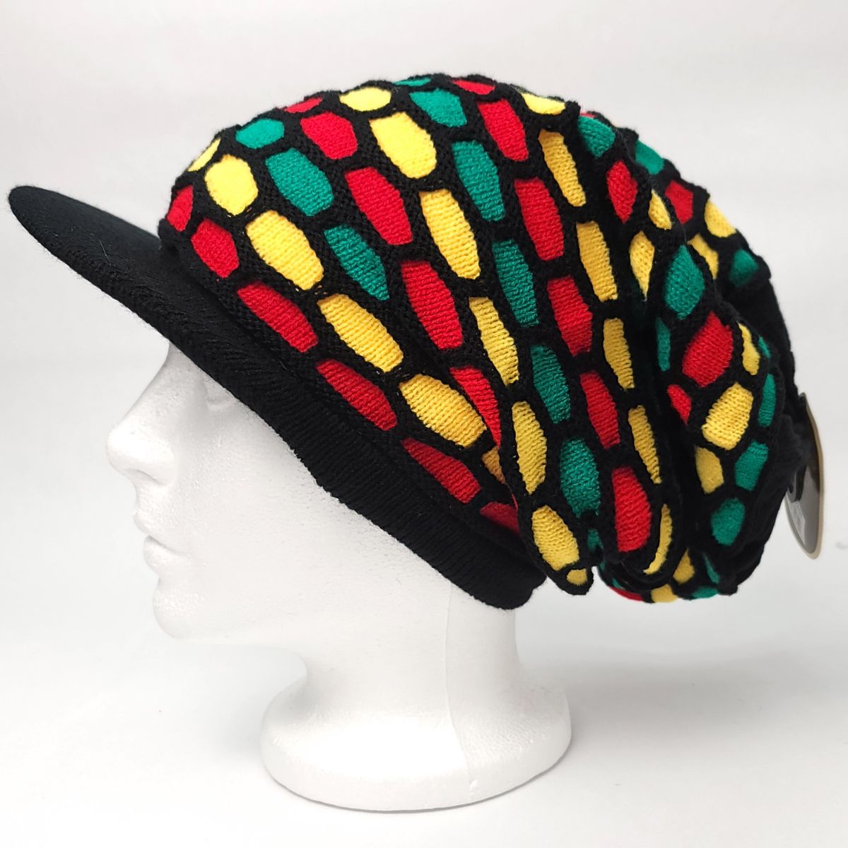 RASTA Visor Knitted Beanie- 10052AST, OSFA