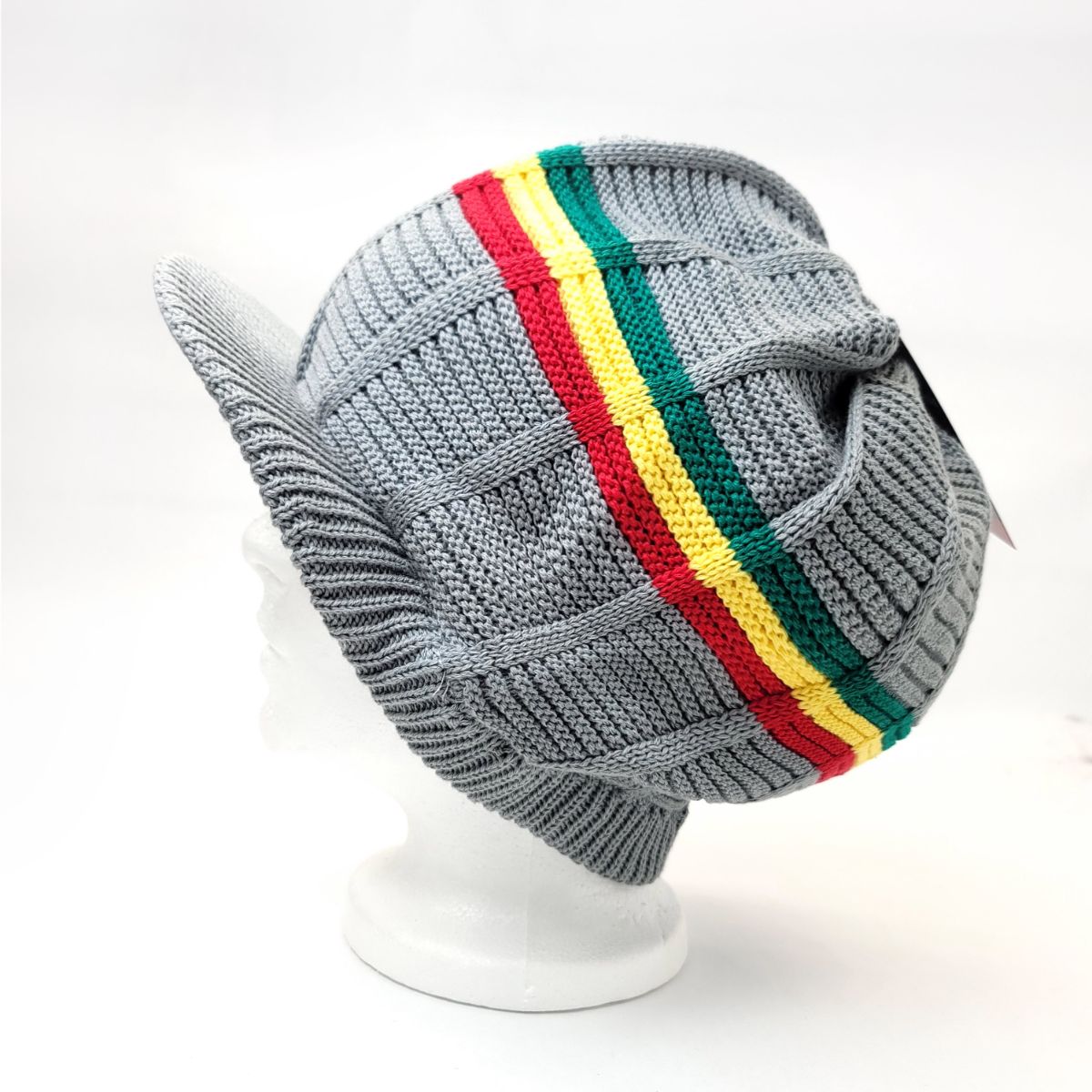 RASTA Visor Beanie-RV0006, Cotton, OSFA Grey OSFA