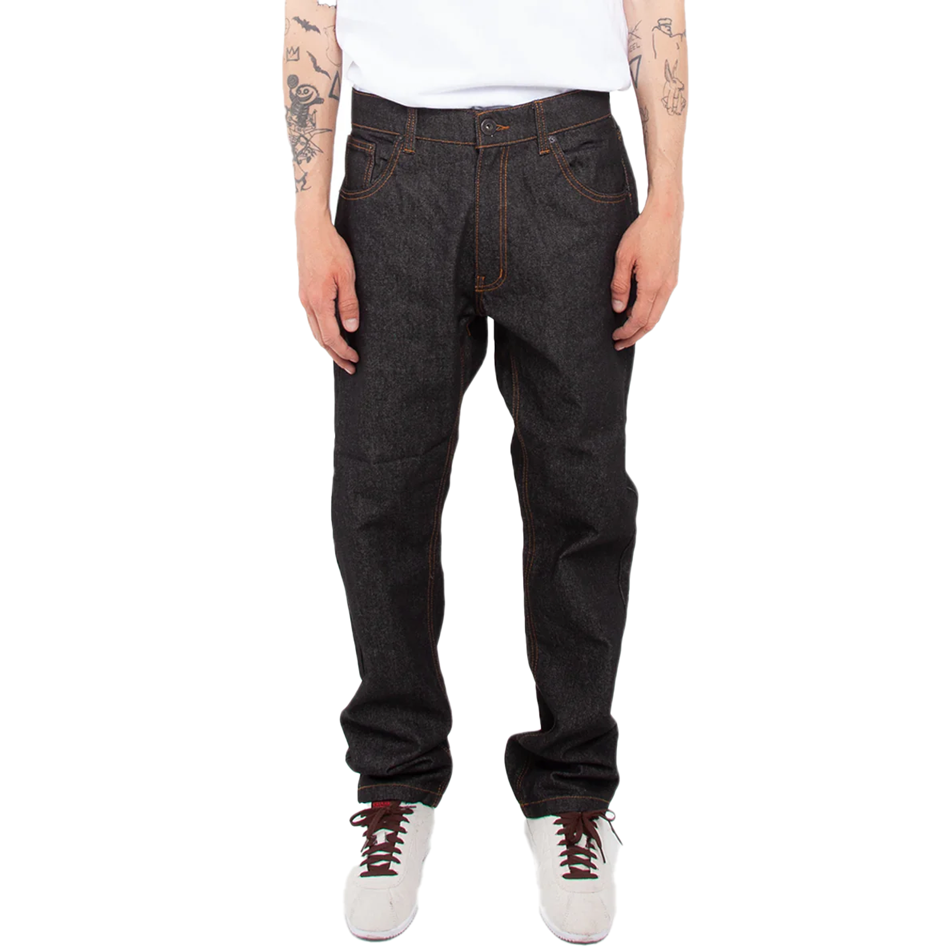 13.0 oz Denim Jeans Raw Black BOTTOMS COTTON JEANS MEN Shaka Wear