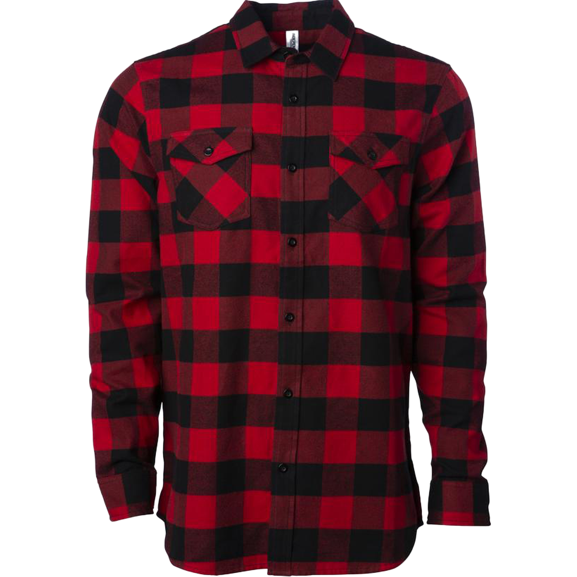EXP50F - Men's Flannel Shirt Red Black COTTON / POLYESTER CREWS EXP50 EXP50F EXPEDITION FLANNEL FLANNELS INDEPENDENT MEN mens REGULAR SHIRT tearaway