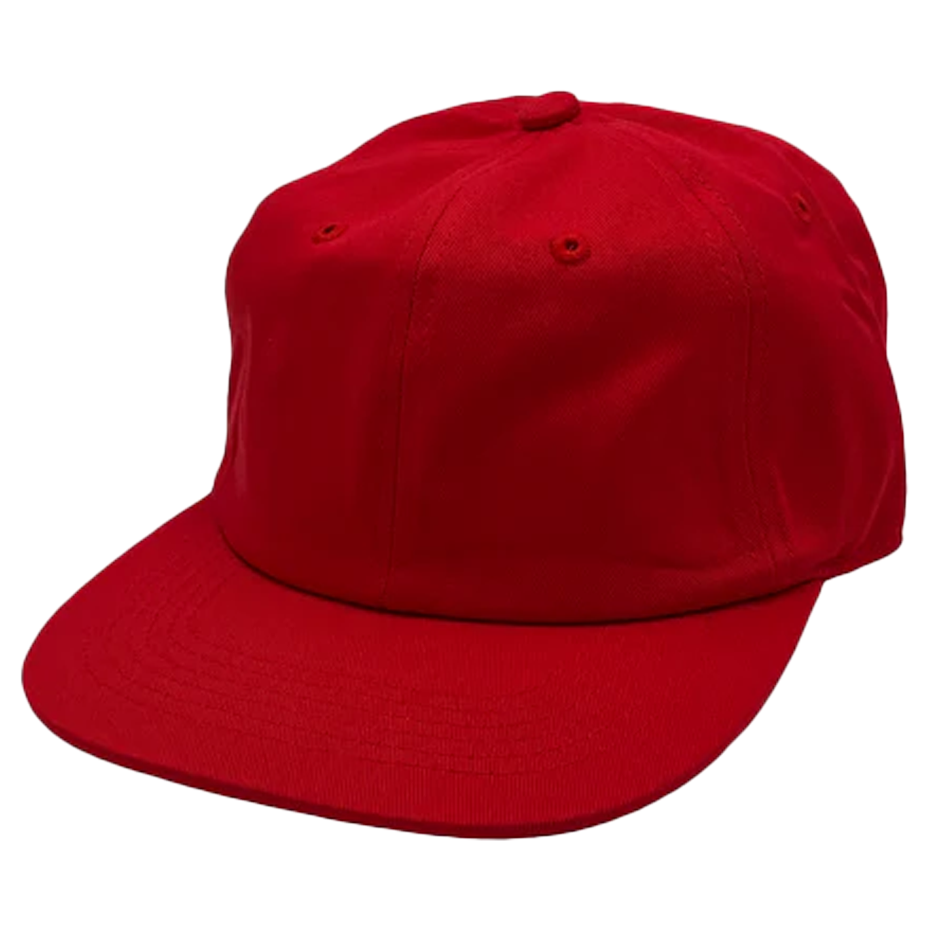 GNV-1004SBP - 6P Washed Cotton Red One Size 6 PANELS COTTON FLAT low profile nissi caps SNAPBACK UNSTRUCTURED
