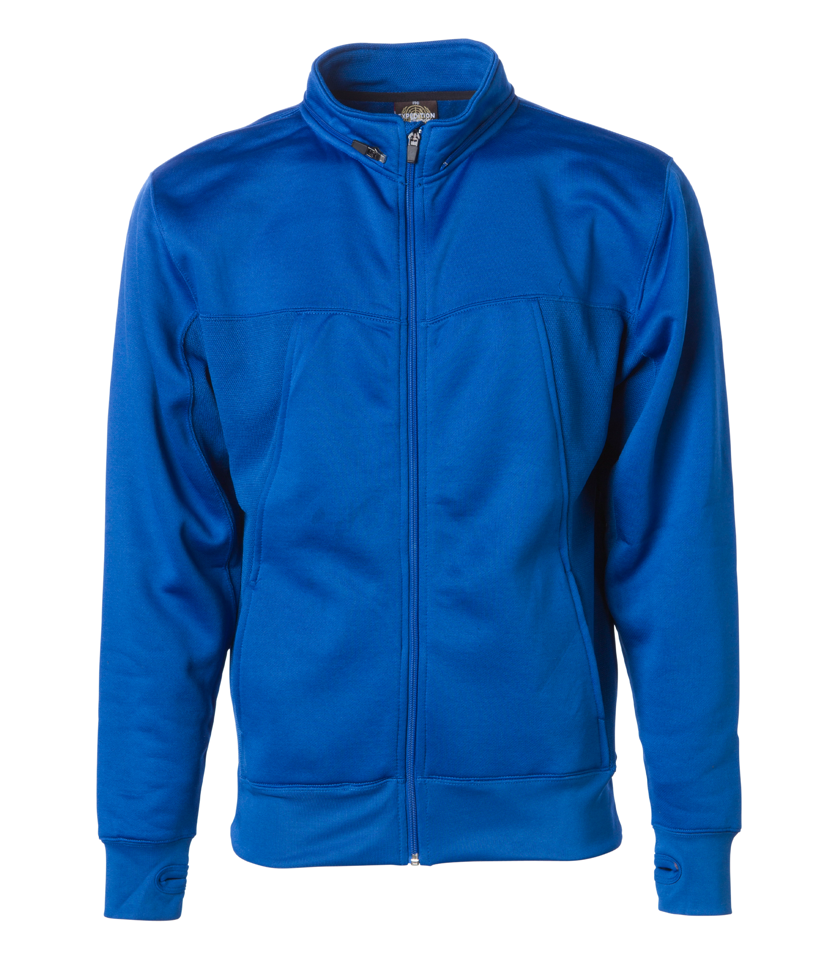 EXP80PTZ - Poly-Tech Zip Hooded Sweatshirt Royal CLOSEOUT COTTON / POLYESTER EXP EXP CLOSE OUT EXP80 fleece INDEPENDENT MEN mens ON SALE OUTERWEAR REGULAR tearaway WATER RESISTANT ZIPS