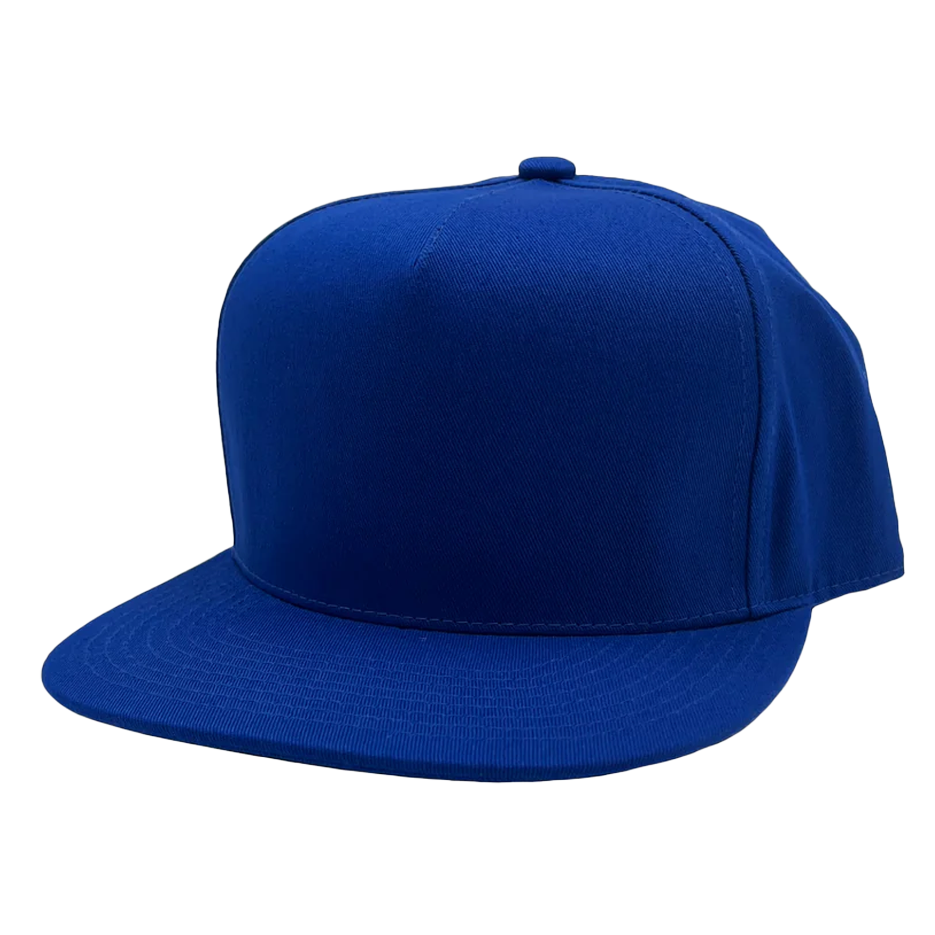 GNV-OTS001P5 - 5 Panels High Profile Flat Bill Royal One Size 5 PANELS COTTON FLAT FLAT BILL HIGH PROFILE nissi caps SNAPBACK STRUCTURED UNISEX