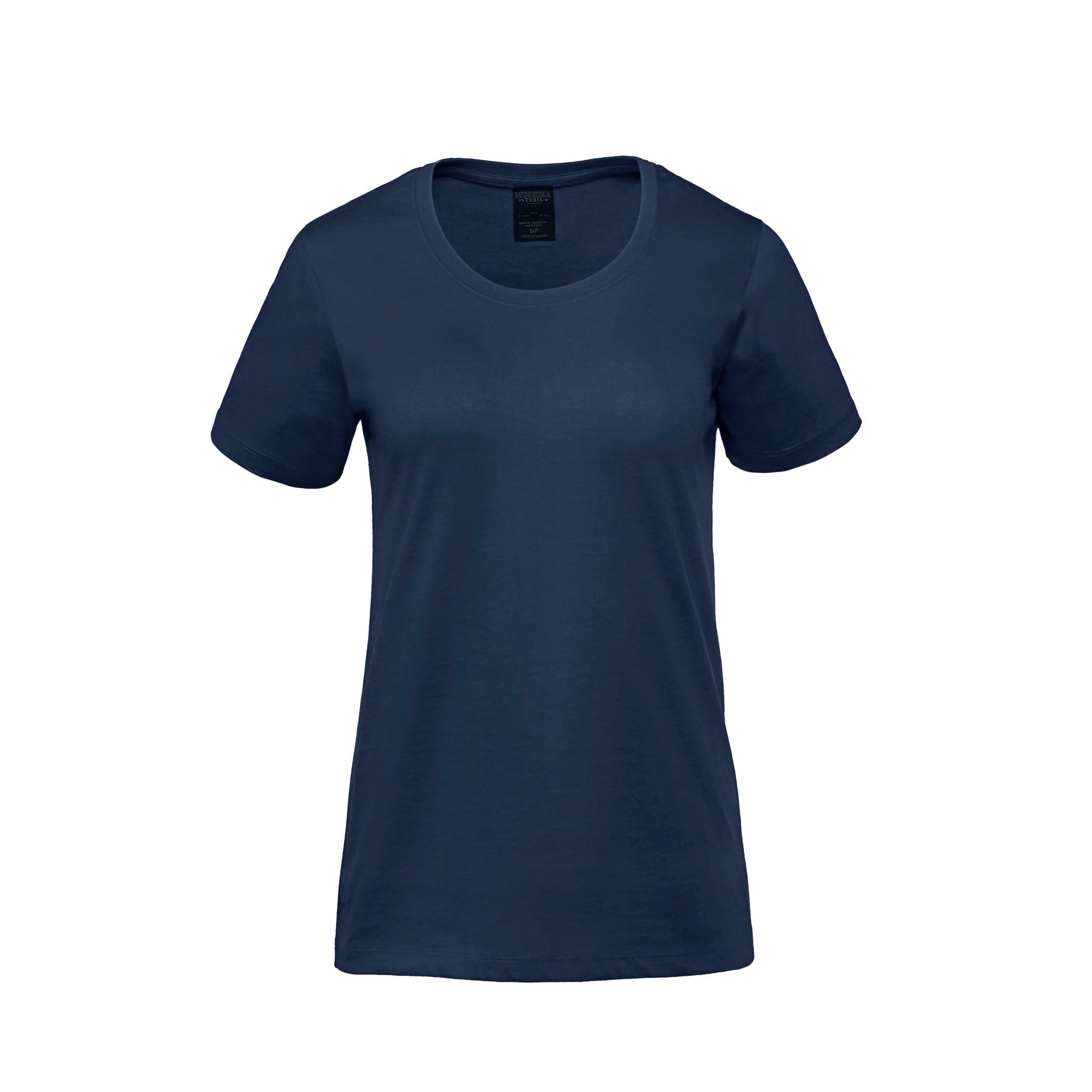 S05501 - Harmony - Ladies Organic Cotton Scoop Neck T-Shirt Navy 5501 __label:IN-STOCK bella canvas koi next level organic threadfast